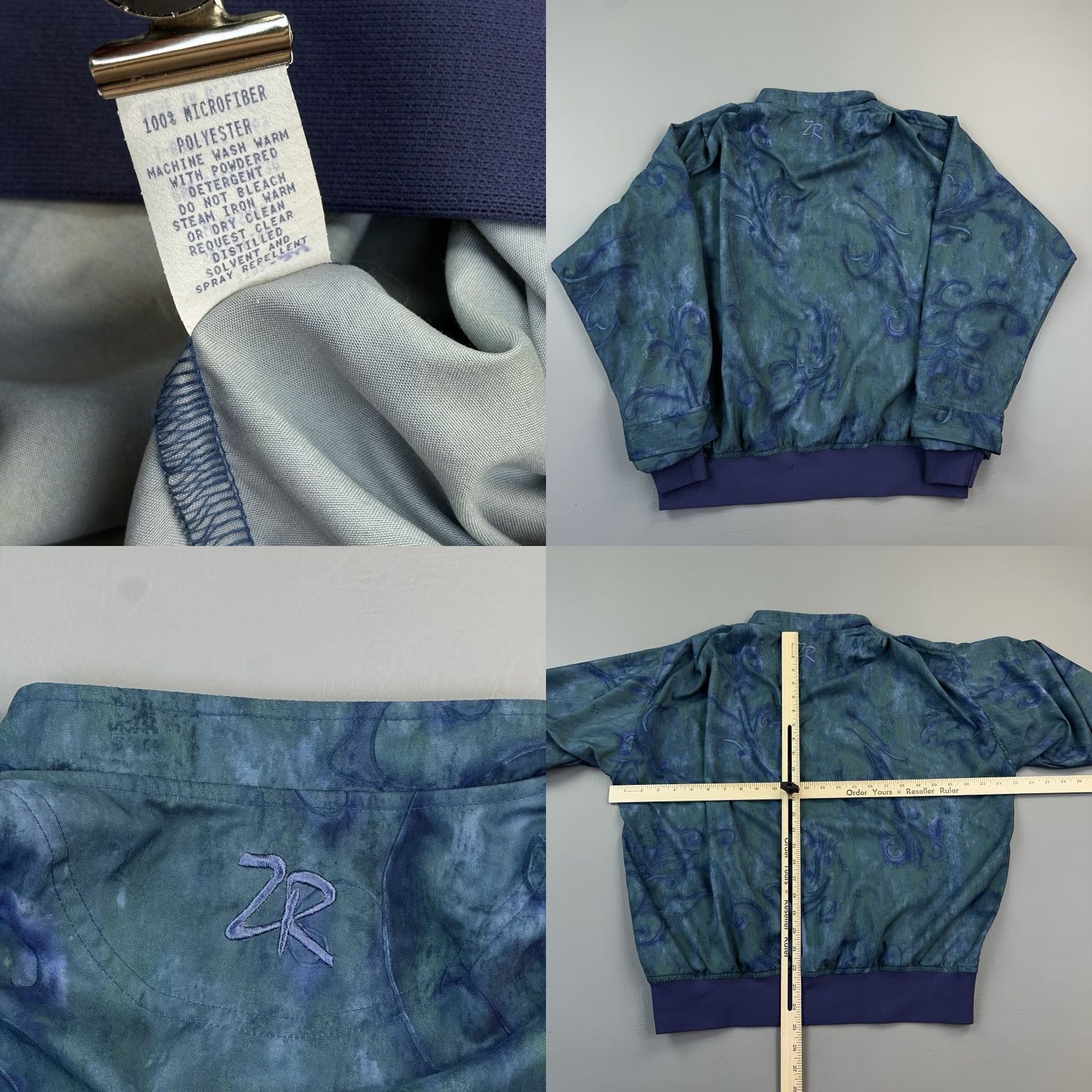 Vintage VINTAGE Zero Restriction Golf Pullover Women’s M Abstract Floral Windshirt USA Size M / US 6-8 / IT 42-44 - 8 Thumbnail