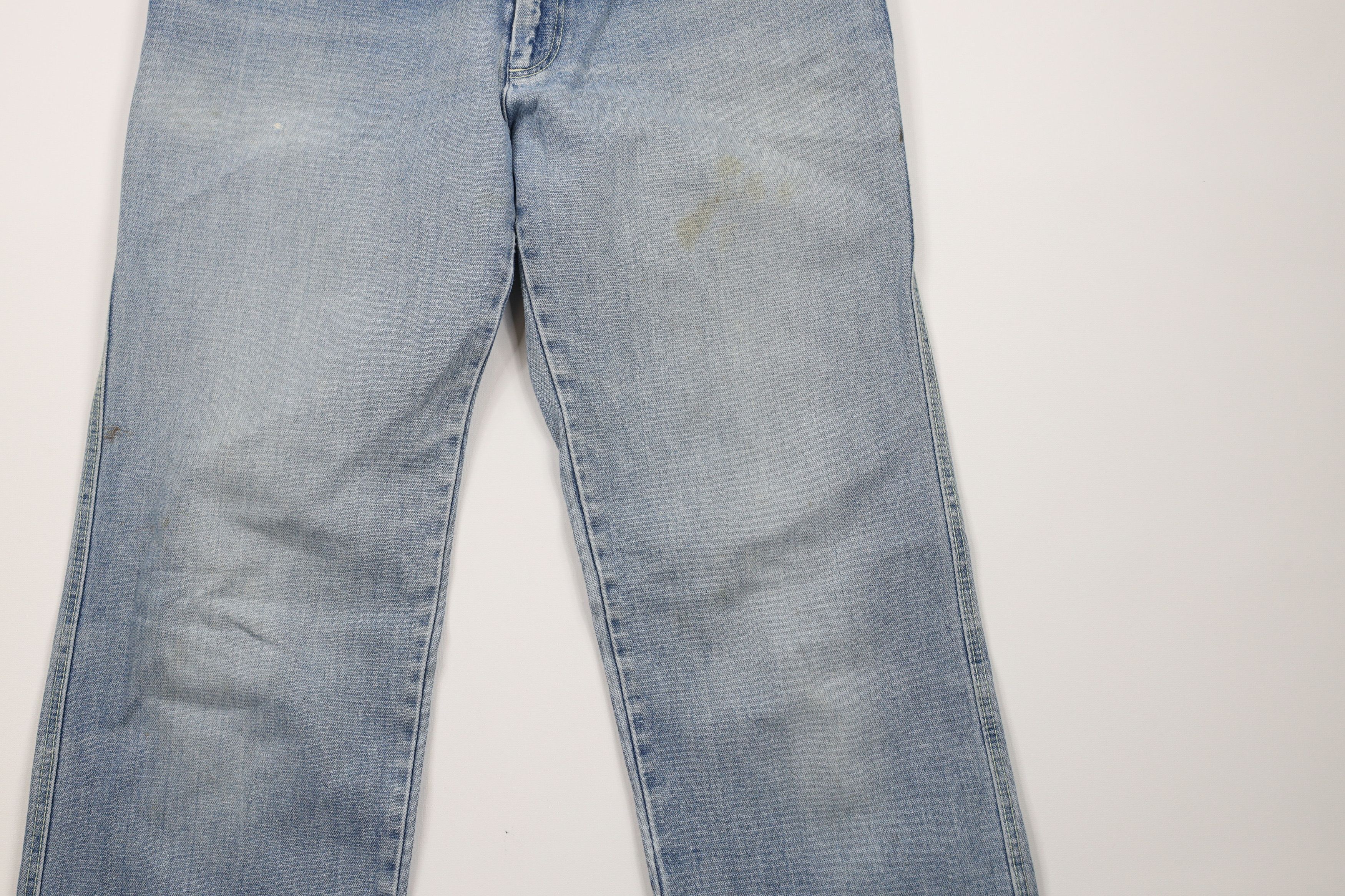 Vintage Vintage 70s Streetwear Wide Leg Flared Denim Jeans Blue Size US 32 / EU 48 - 3 Thumbnail