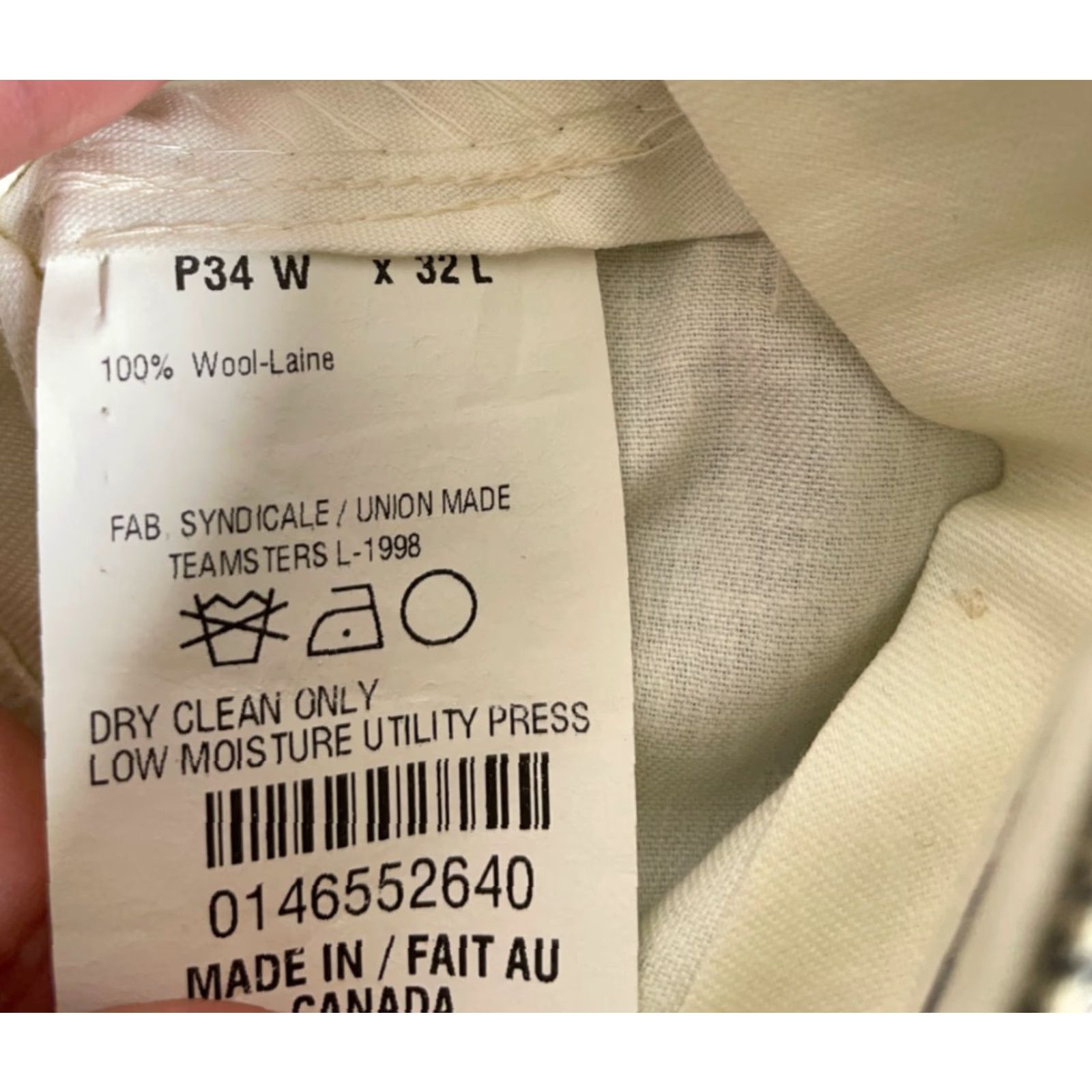 Ralph Lauren VINTAGE Ralph Lauren Wool Pleated Dress Pants Men’s 34 x 29 Brown Houndstooth Cuffed Size US 34 / EU 50 - 5 Thumbnail