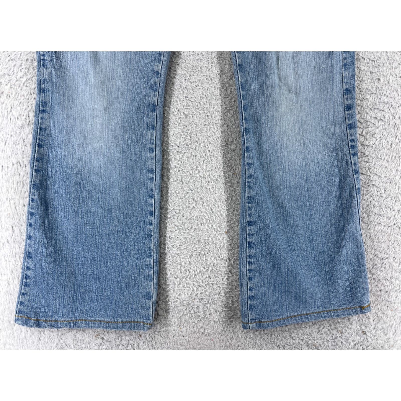 Vintage Buckle Bke Bootcut Jeans Women 25 Blue Denim Low Rise 25x28 Stretch 5-Pocket Regular Fit Size 42" / US 20 - 4 Thumbnail