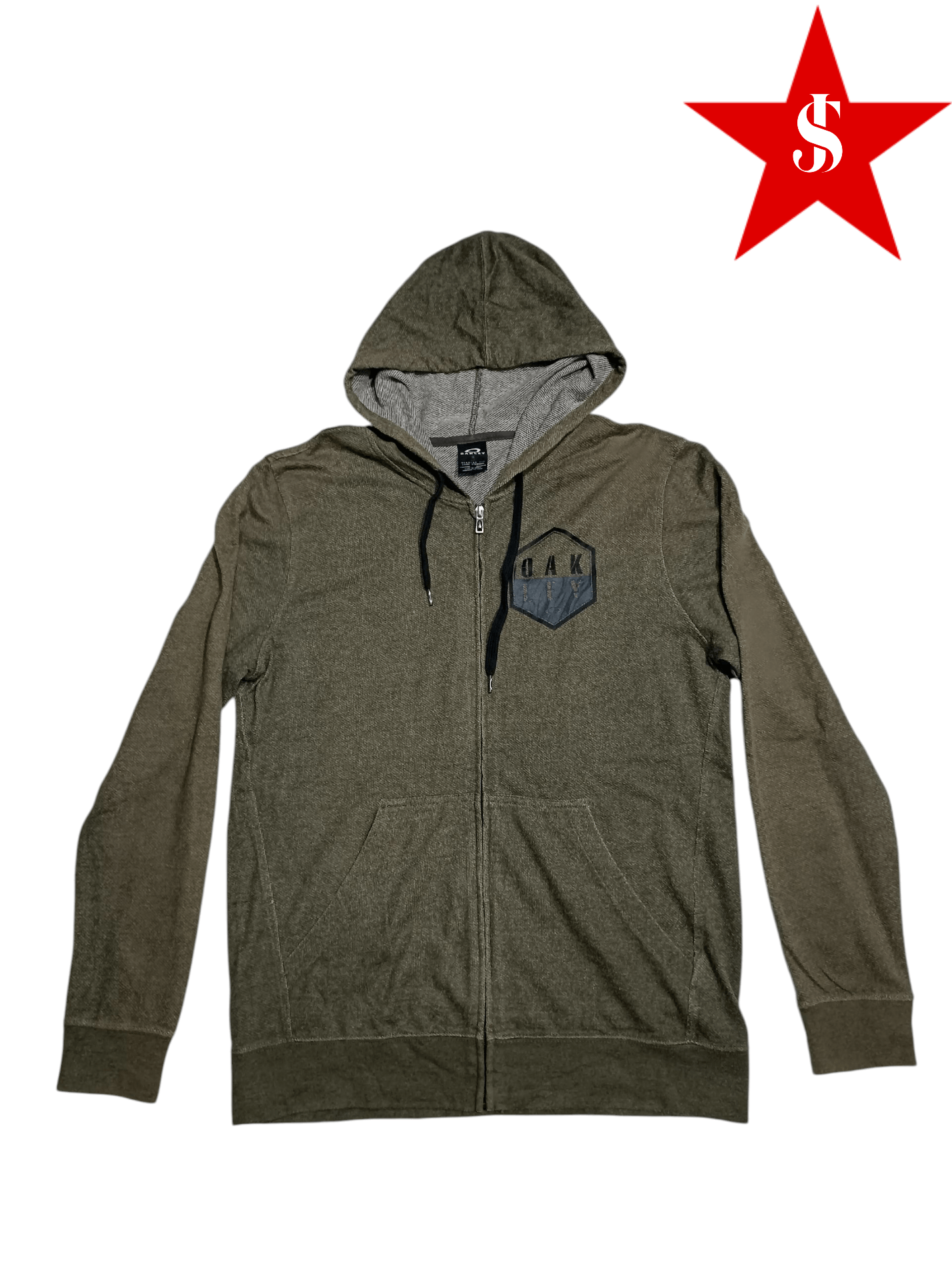 Oakley Vintage Oakley Zip Up Hoodie Size US L / EU 52-54 / 3 - 1 Thumbnail