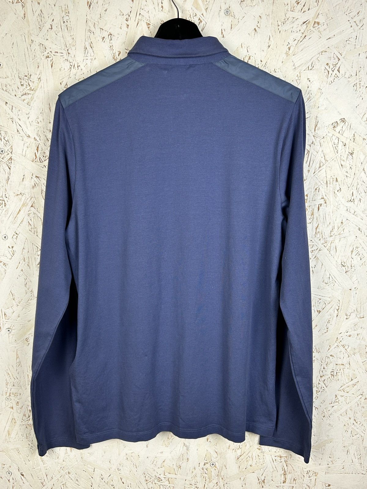 Prada Prada SS19 Nylon Pocket Collared Polo Long Sleeve Blue M Size US M / EU 48-50 / 2 - 6 Thumbnail