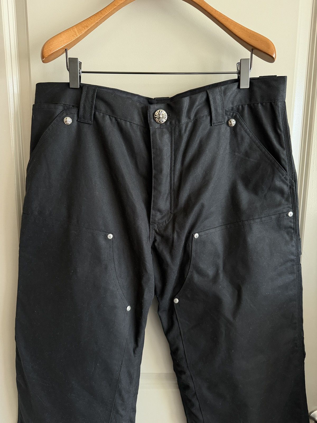 Chrome Hearts Chrome Hearts Waxed Double Knee Carpenter Pants Sz 36 Size US 36 / EU 52 - 2 Thumbnail