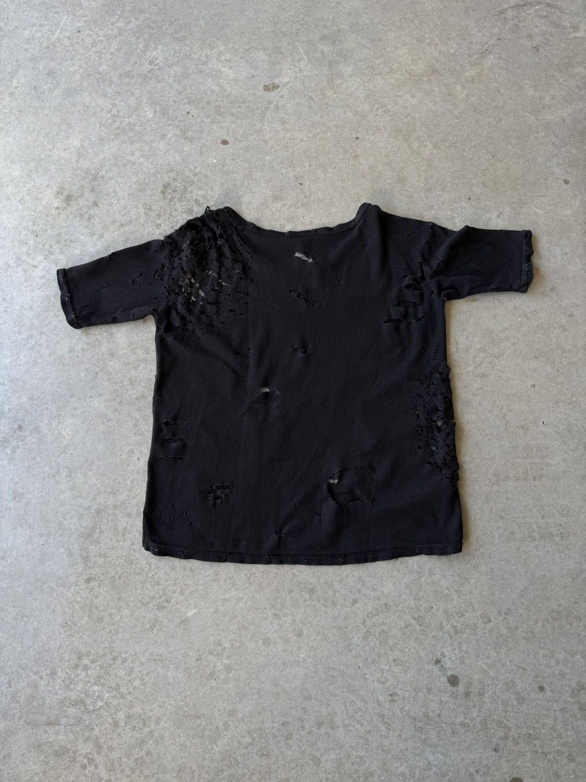 Balmain Balmain SS10 Bullet / Distressed Thermal Shirt Decarnin Size US M / EU 48-50 / 2 - 4 Thumbnail