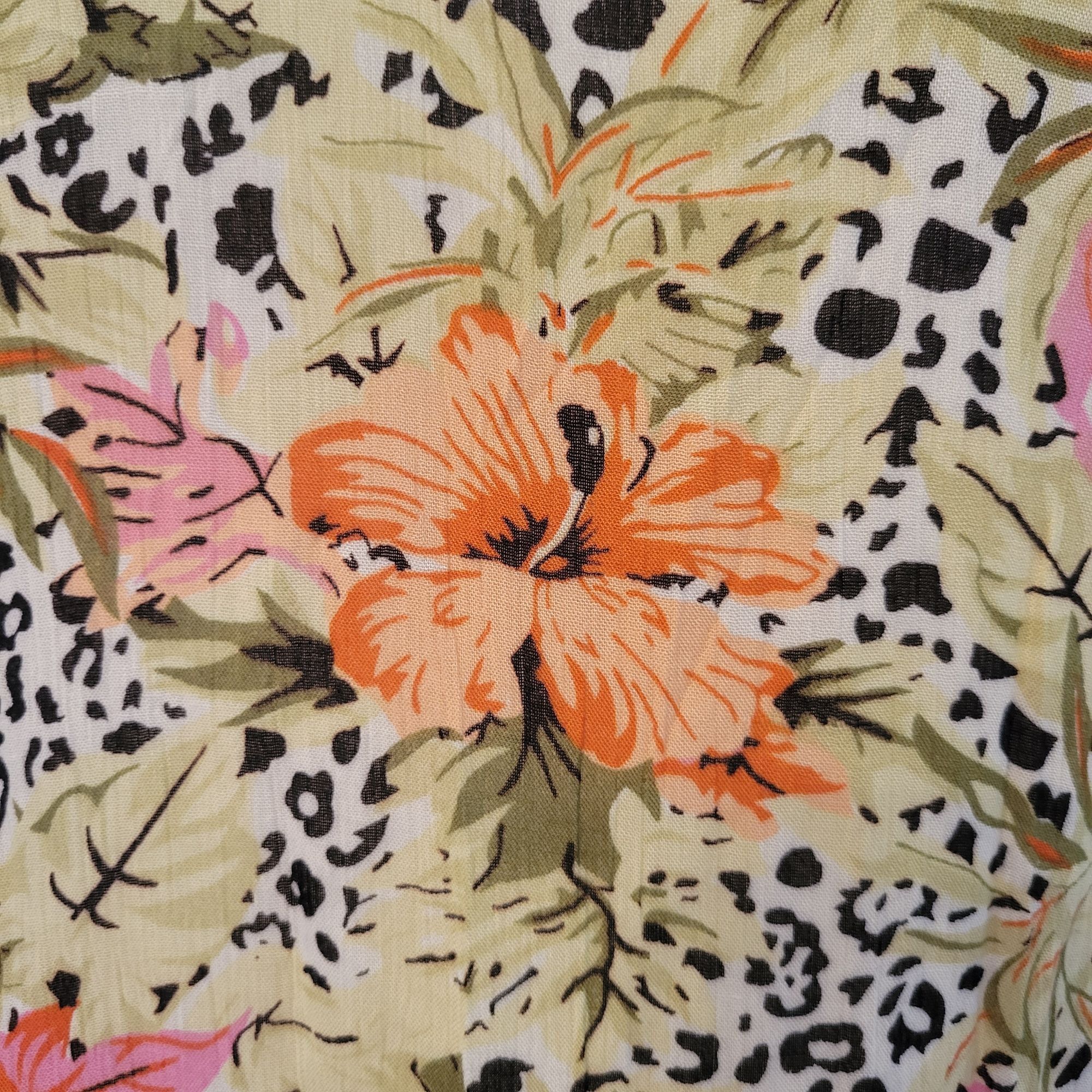 Other Woman Within 2X Sleeveless V Neck Dress Animal Floral Print Size XXL / US 16-18 / IT 52-54 - 2 Thumbnail