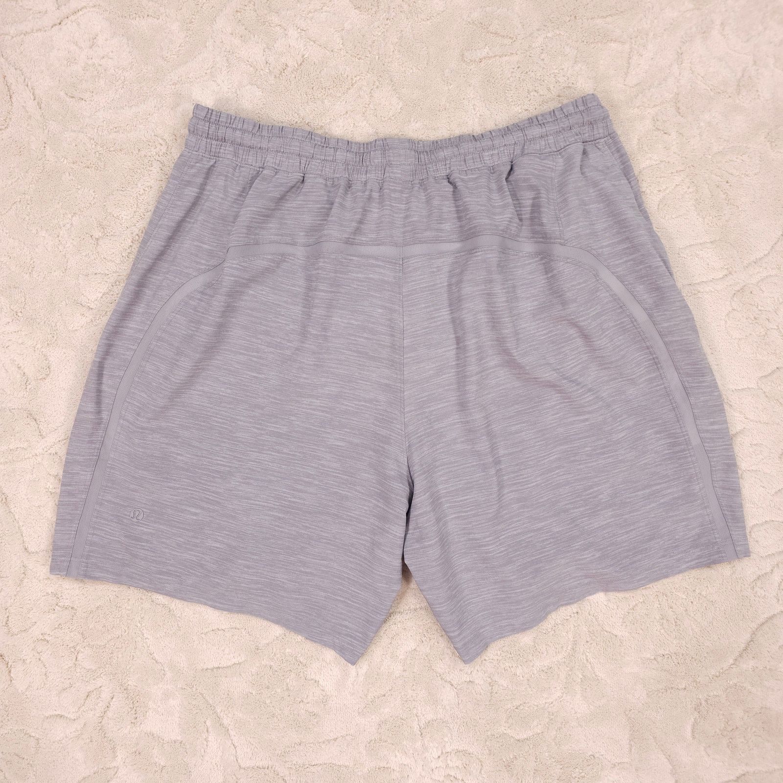 Lululemon Pace Breaker Short Heather Gray Sea Salt Sz XL