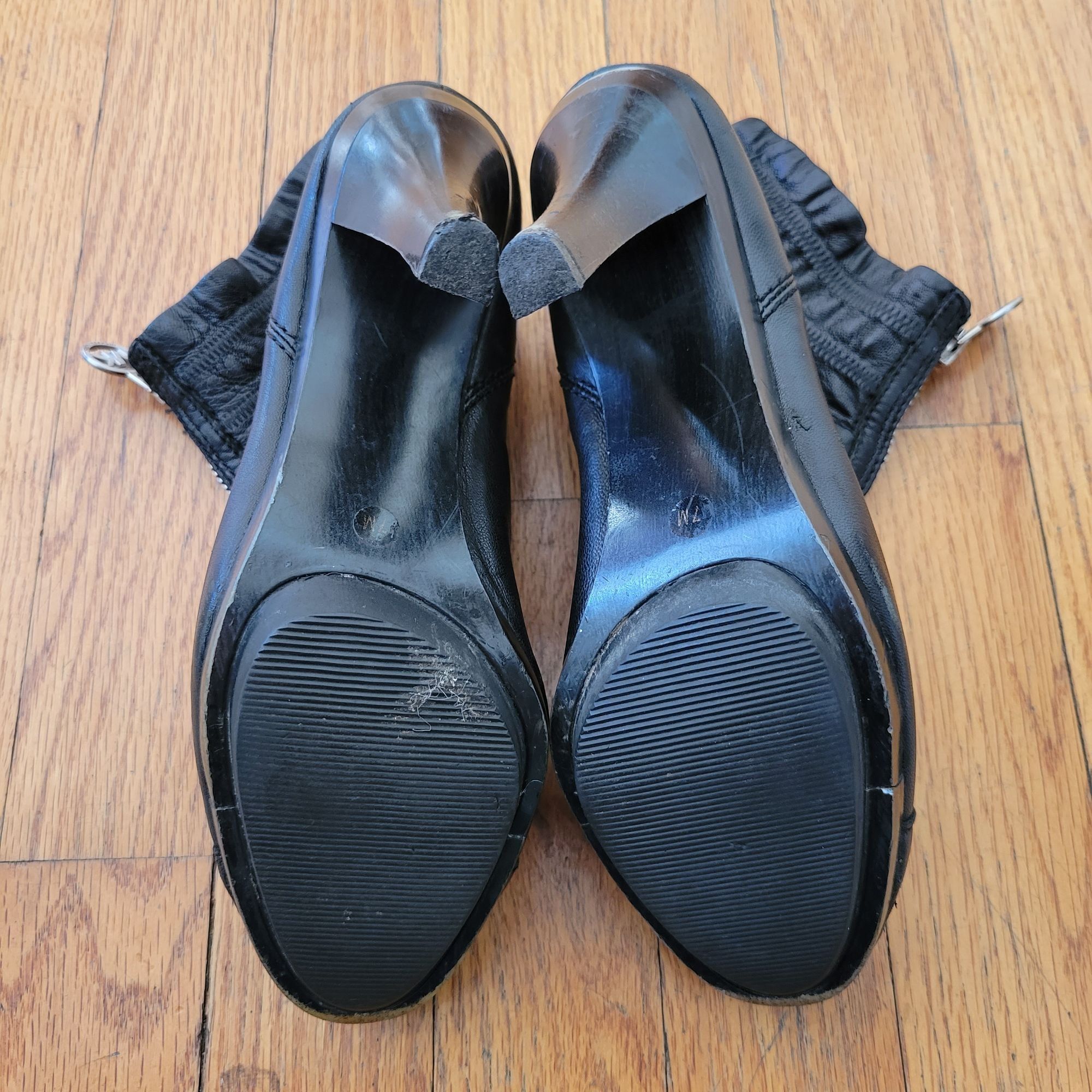 Michael Kors Michael Kors 7M Black Leather Ankle Boots Full Zip Stiletto Size US 7 / IT 37 - 4 Thumbnail