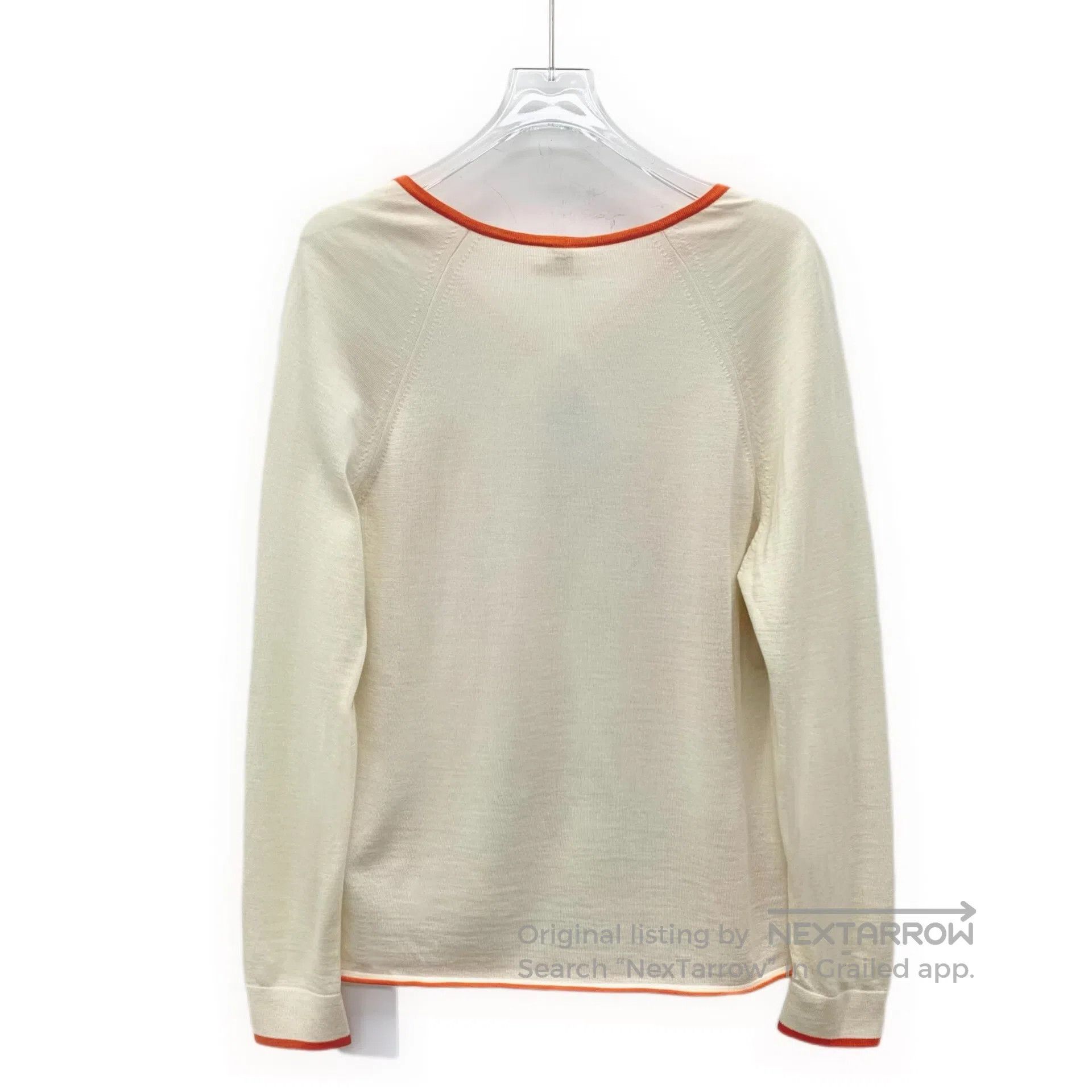 Hermes Hermes Multicolor Silk Compass Print Cashmere V-neck Long Size XS / US 0-2 / IT 36-38 - 2 Thumbnail