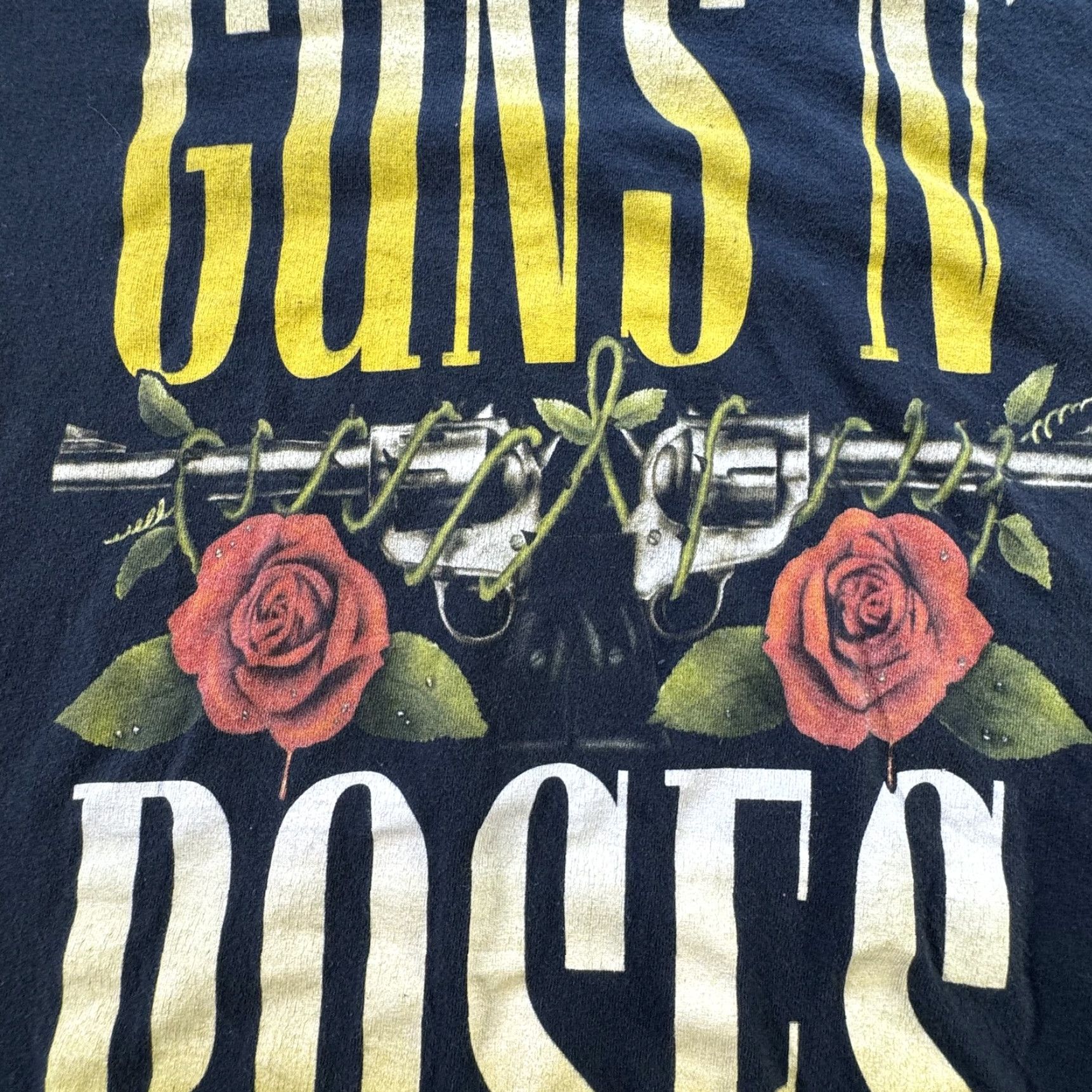 Vintage VINTAGE Guns N Roses Shirt Mens XL Crew Neck Short Sleeve Black 100% Cotton Band Tee 90s Concert Rock Mens Size US XL / EU 56 / 4 - 3 Thumbnail