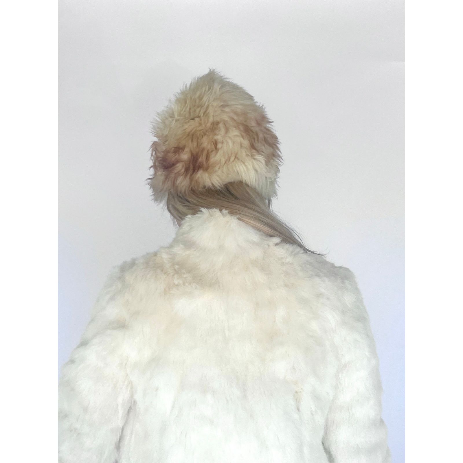 Vintage VTG 80s NIKI Plush Rabbit Fur Bomber Ivory Crop Jacket XS Size XS / US 0-2 / IT 36-38 - 5 Thumbnail