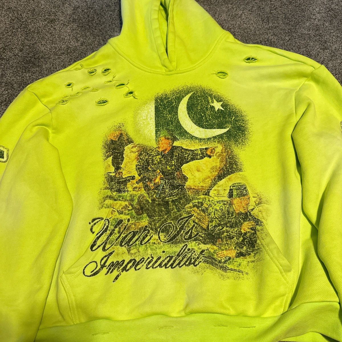 Other green and yellow imperial bastards hoodie Size US M / EU 48-50 / 2 - 2 Thumbnail