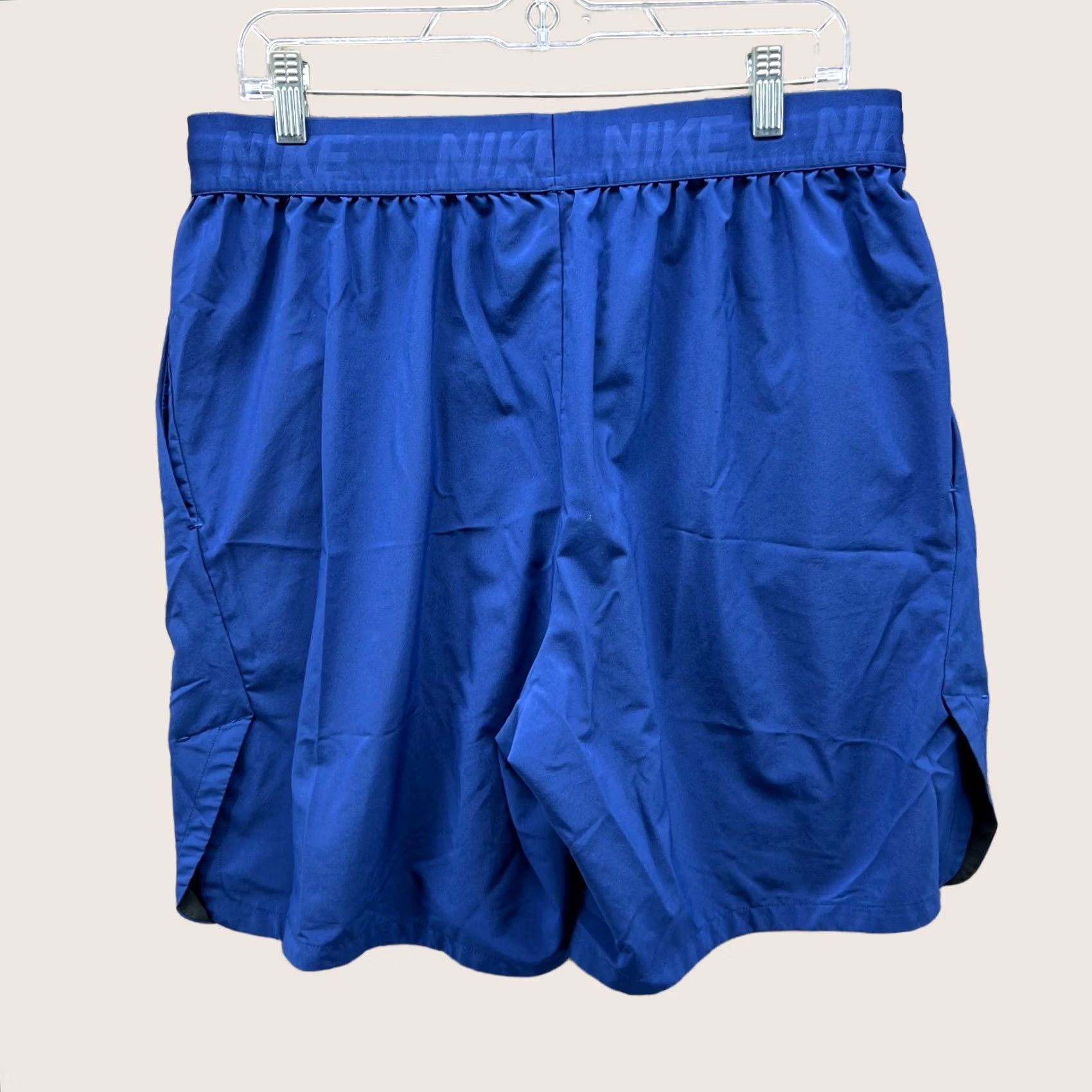 Nike Nike Shorts Mens XL Blue Dri-Fit Lightweight Stretch Swoosh Running Athletic Size US 36 / EU 52 - 1 Thumbnail