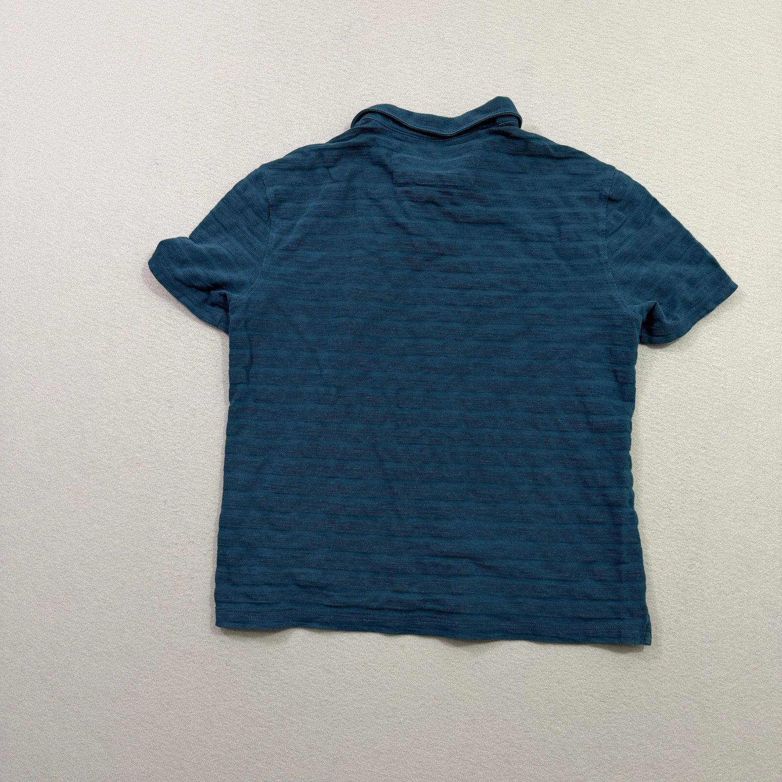 John Varvatos John Varvatos Striped Short Sleeve Polo Shirt Medium Blue Size US M / EU 48-50 / 2 - 6 Thumbnail
