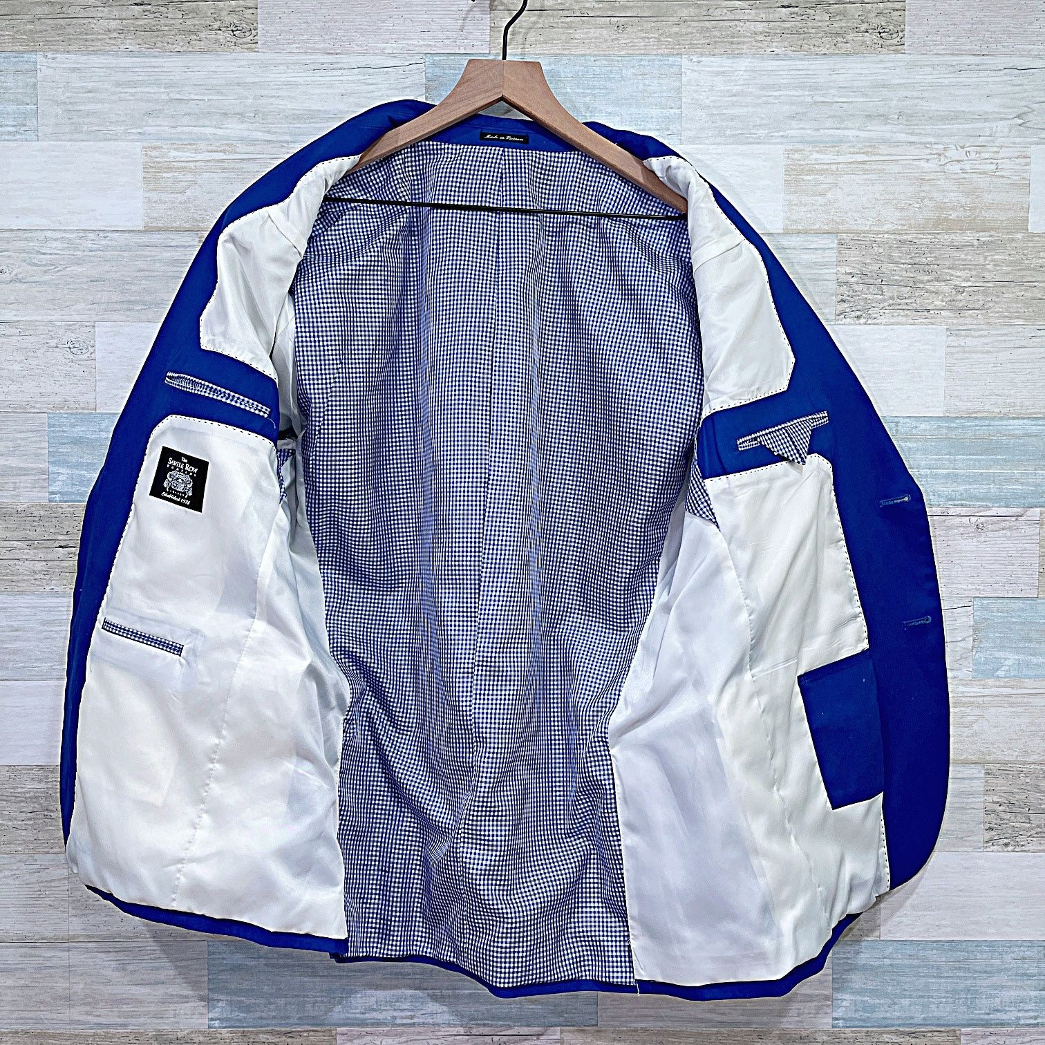 Savile Row Saville Row Beacon Lightweight Summer Sport Coat Blue 44R Size 44R - 4 Thumbnail