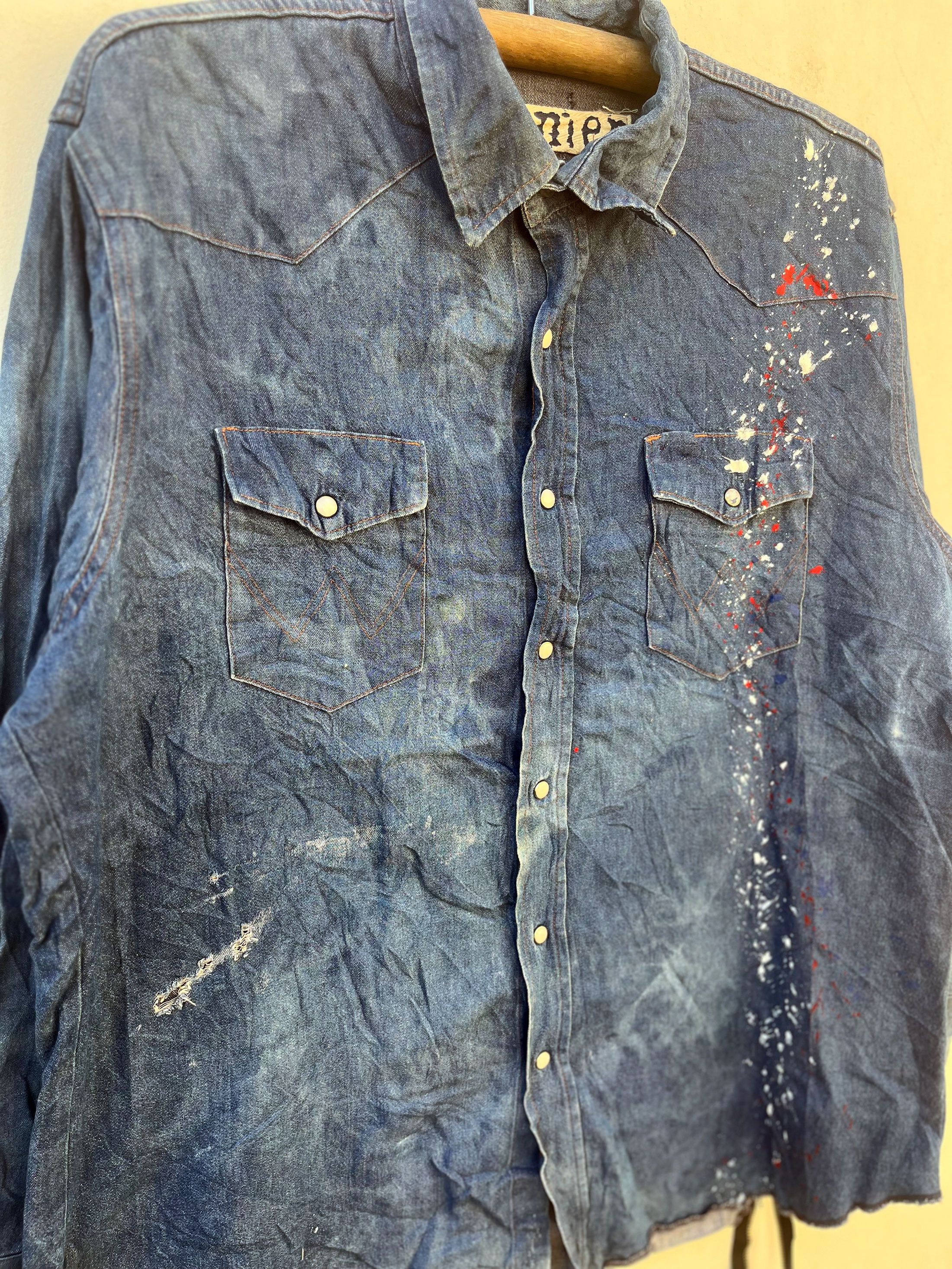 Japanese Brand Cote Nier Japan Craft Metallica Patches Zipper Denim Western Size US M / EU 48-50 / 2 - 2 Thumbnail