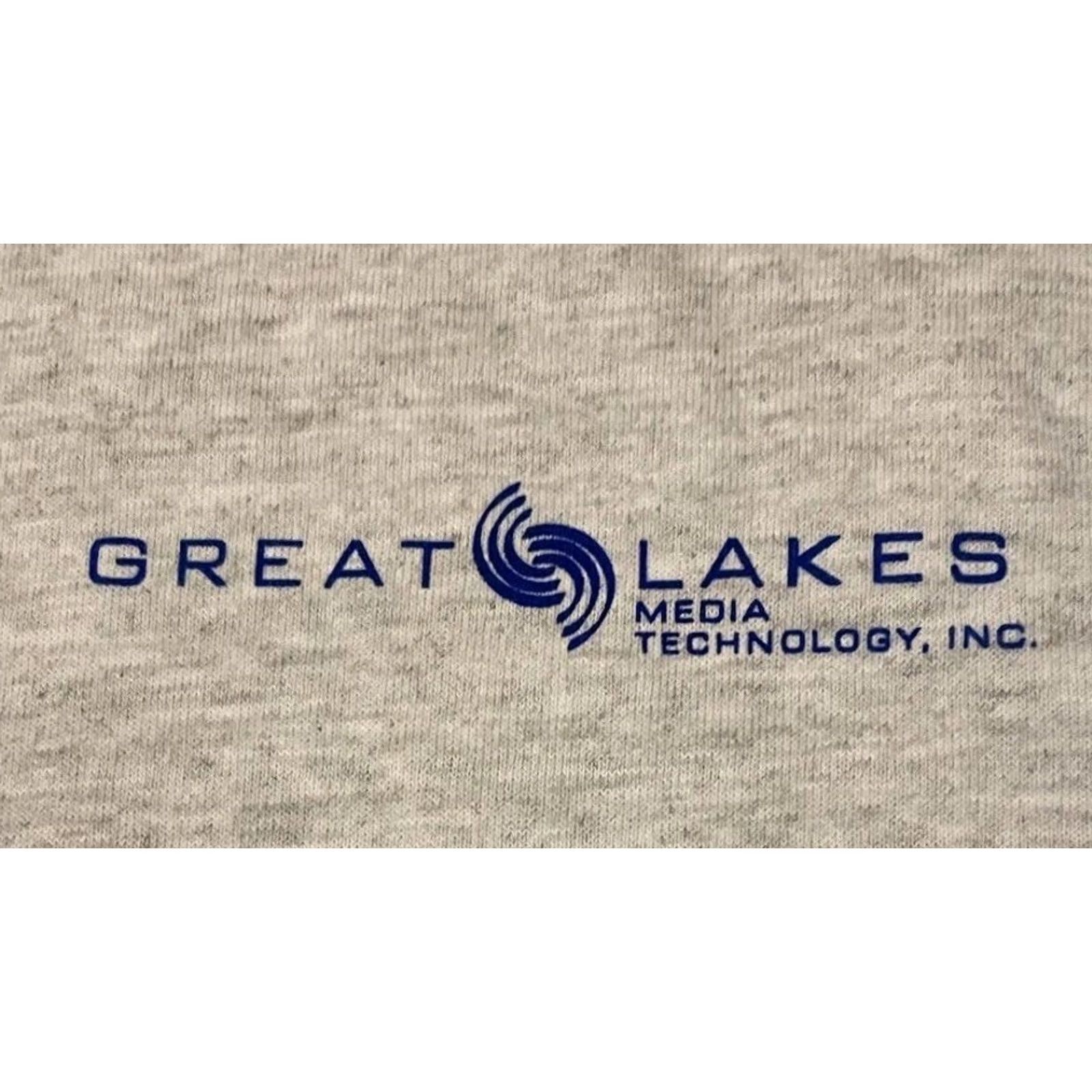 Apple VINTAGE Great Lakes Media Shirt XL Gray Cotton Microsoft T-Shirt Men 80s 90s Retro Tech Electronics USA Internet Apple Nintendo Zelda Pull Lists Size US XL / EU 56 / 4 - 4 Thumbnail