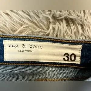 Rag & Bone Rag & Bone Ankle Skinny Jeans in Lucky Rouge Size 30" / US 8 / IT 44 - 7 Thumbnail