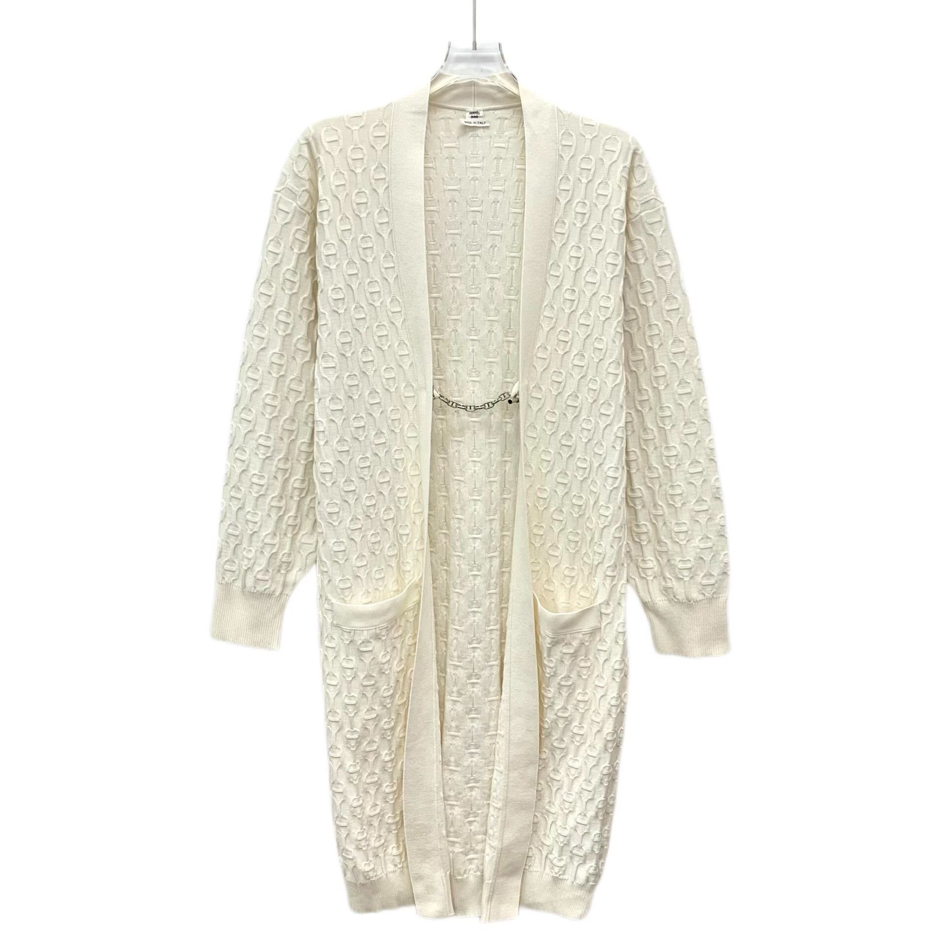 Hermes Hermes White Sweater XS Women Size XS / US 0-2 / IT 36-38 - 1 Thumbnail