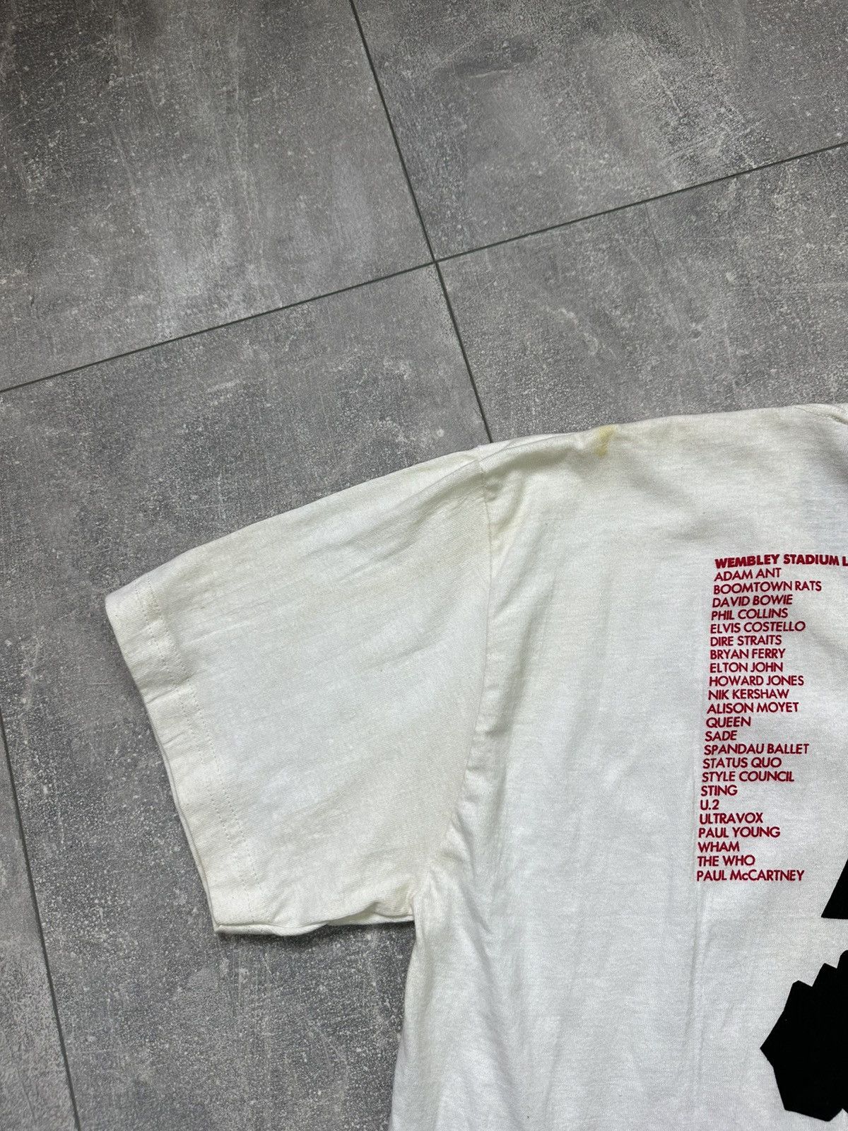 Other Live Air The Global Jukebox 1985 Vintage Rare Band Tee Size US L / EU 52-54 / 3 - 13 Thumbnail