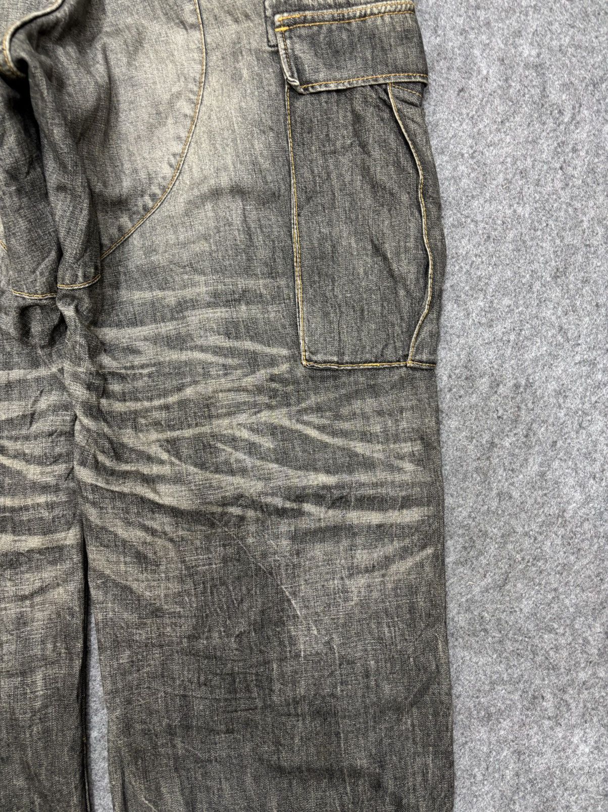 Swagger 💥Baggy💥Vintage Swagger Double Knee Light Denim F624 Size US 35 - 12 Thumbnail