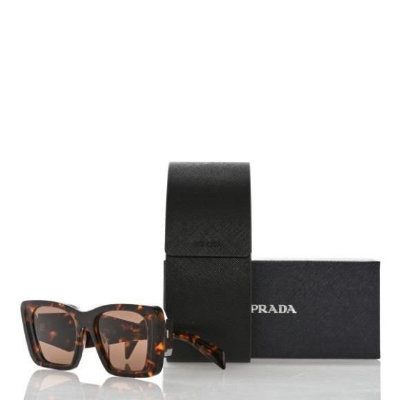 Prada New Authentic - PRADA Sunglasses SPR 08Y-F Tortoise Size ONE SIZE - 7 Thumbnail