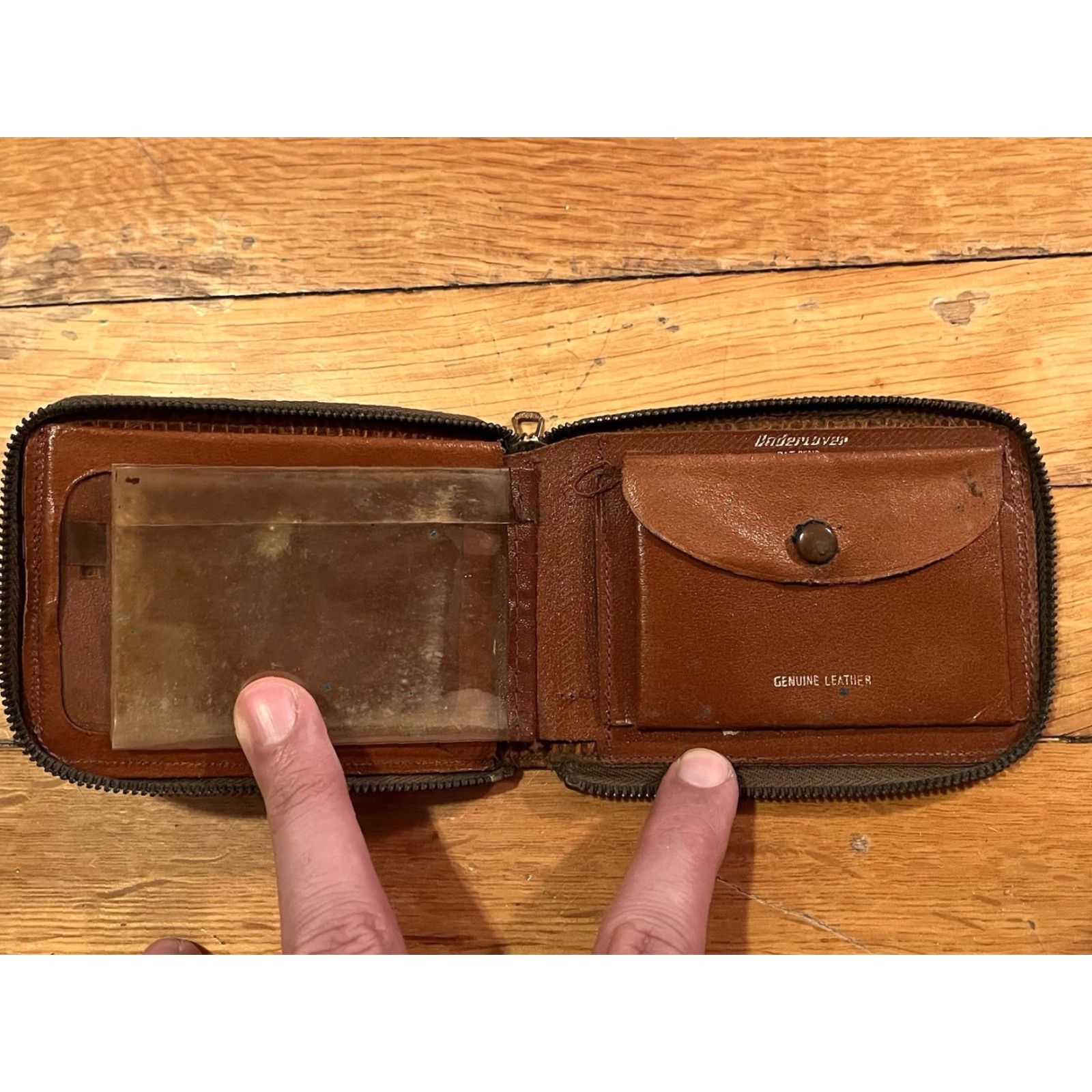 Undercover VINTAGE Red Ryder Cowboy Western Genuine Leather Full Zip Bill Fold Wallet 50s Size ONE SIZE - 7 Thumbnail