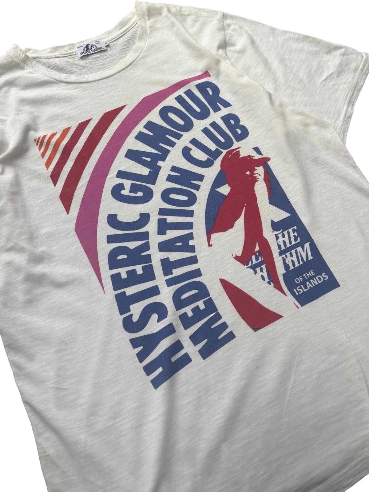 Hysteric Glamour Hysteric Glamour Meditation Club T Shirt White M Size US M / EU 48-50 / 2 - 3 Thumbnail