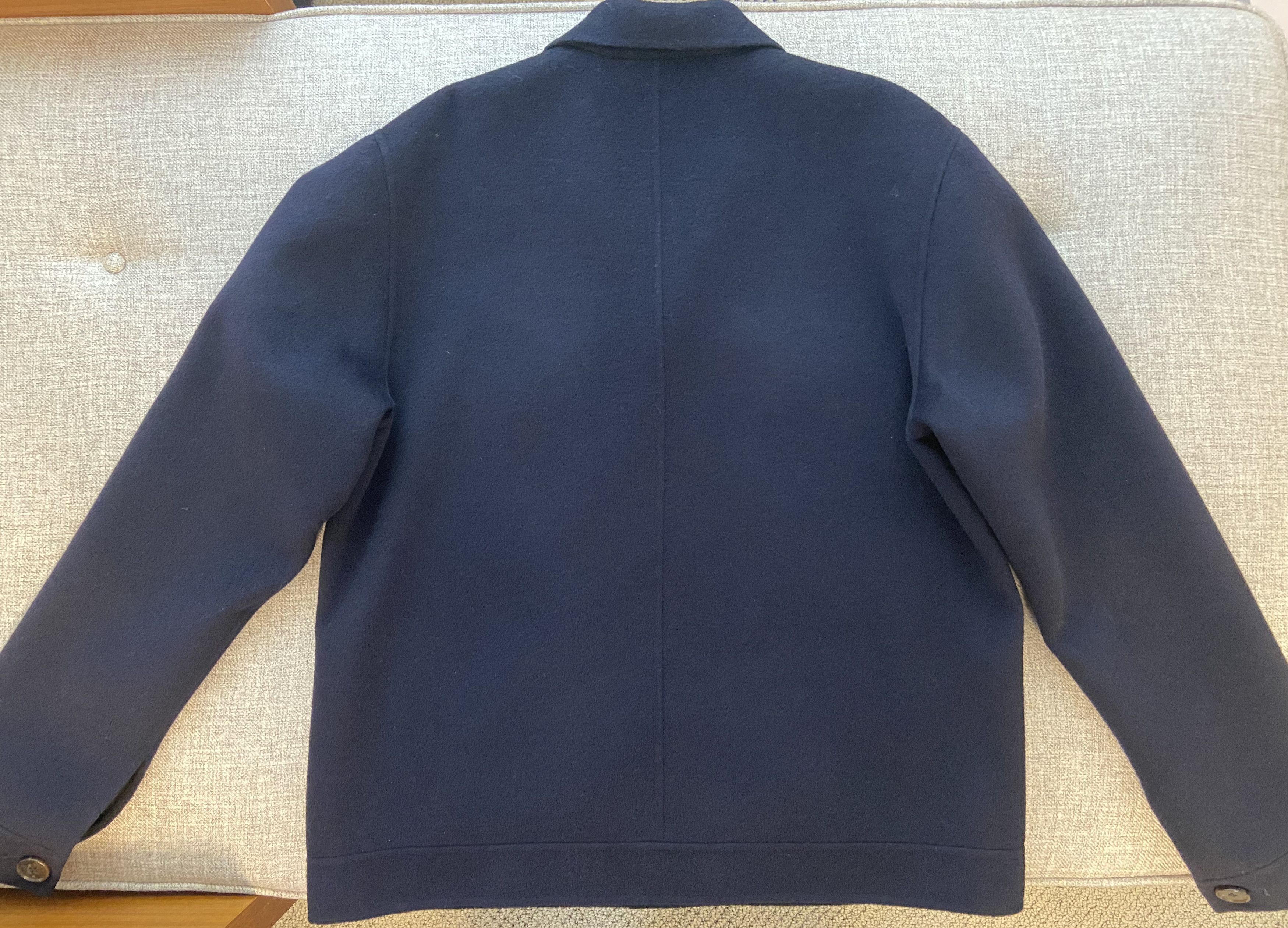 Nanushka Nanushka RHYES Wool and silk-blend jacket Navy S Size US S / EU 44-46 / 1 - 2 Thumbnail