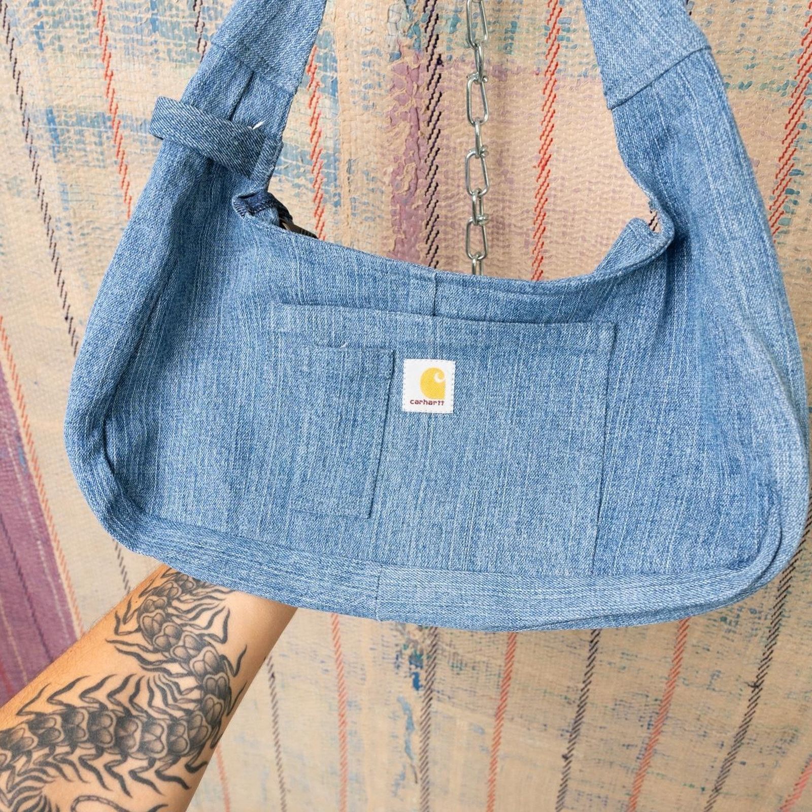 Carhartt Custom upcycled carhartt shoulder bag Size ONE SIZE - 4 Thumbnail