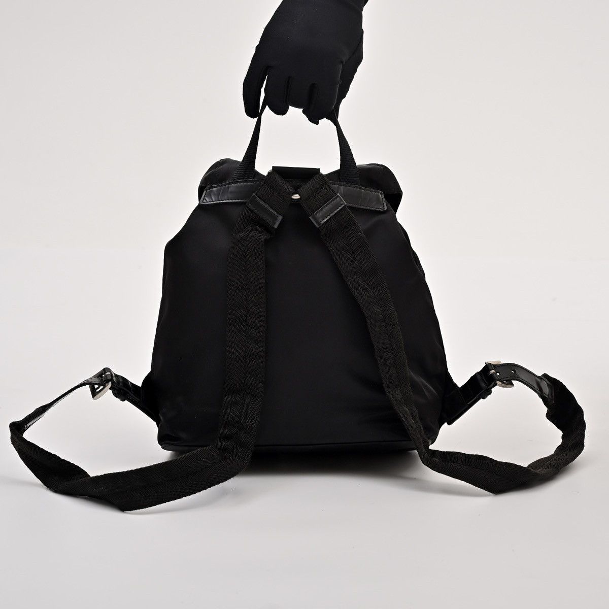 Prada Prada Small Re-Nylon Black Backpack Size ONE SIZE - 3 Thumbnail