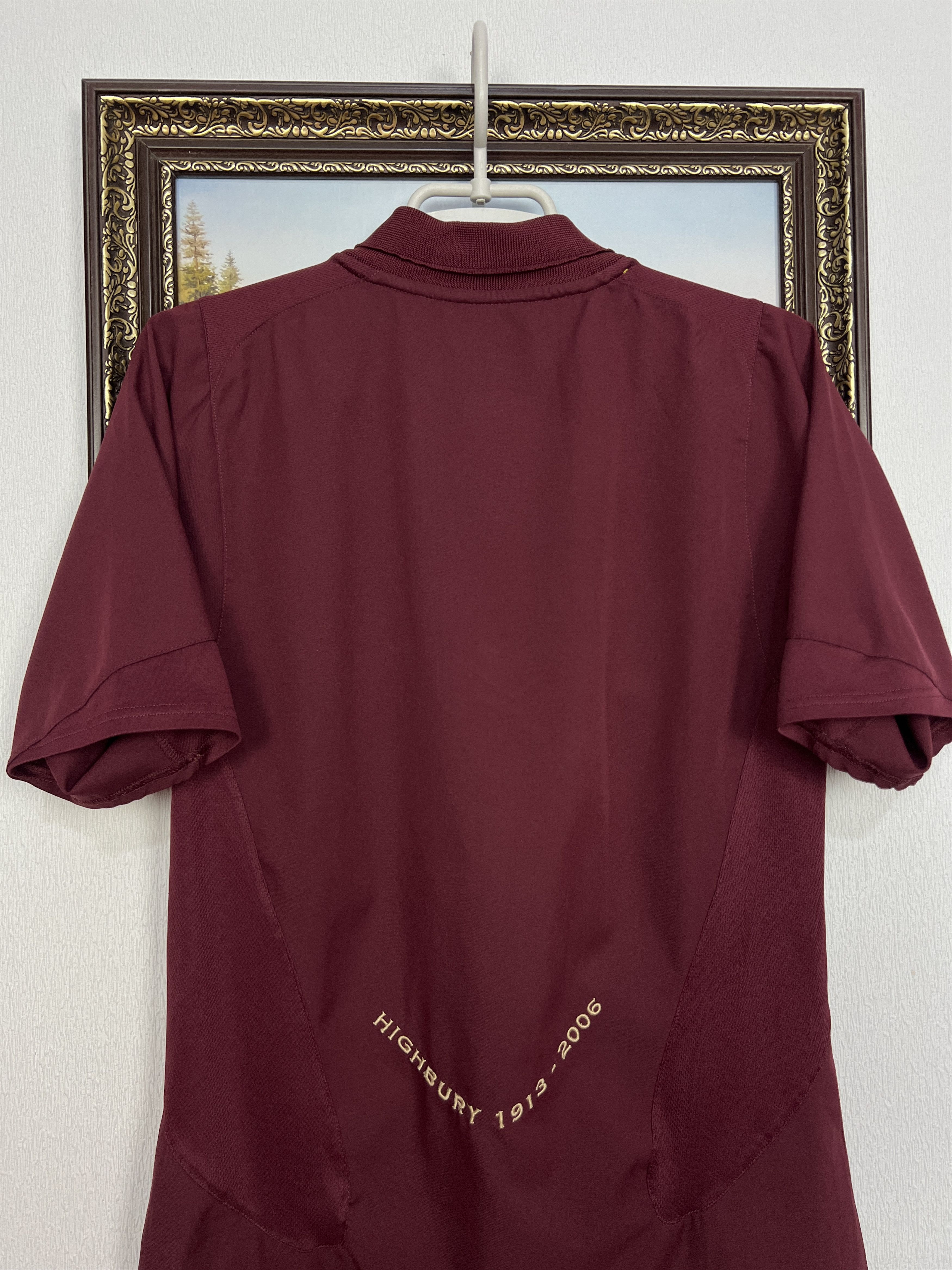 Nike Arsenal football shirt 2005 Soccer Jersey Burgundy Gunners Size US S / EU 44-46 / 1 - 9 Thumbnail