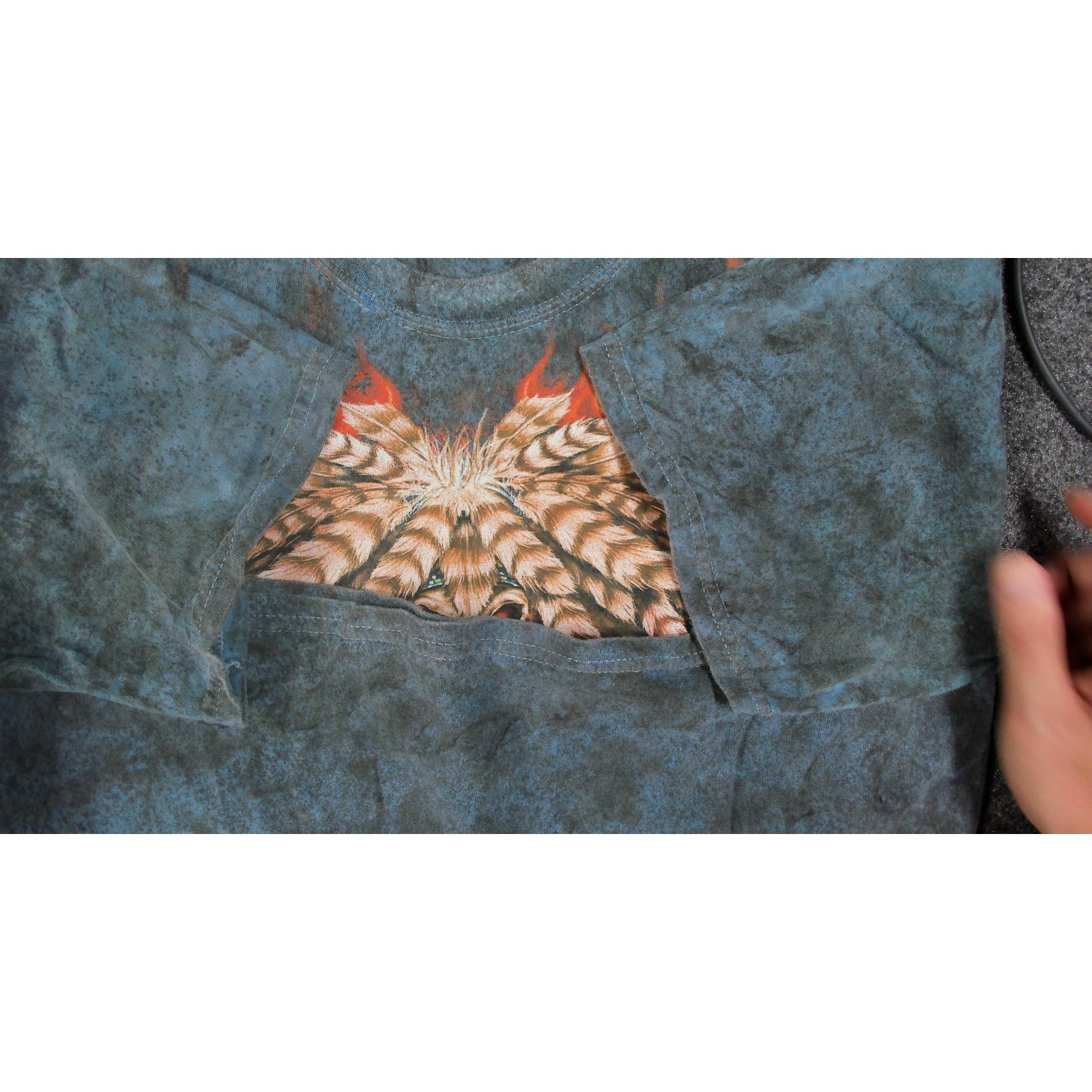 Vintage Easyriders Vintage Y2K Native Skull Mineral Wash Tee Size US L / EU 52-54 / 3 - 6 Thumbnail