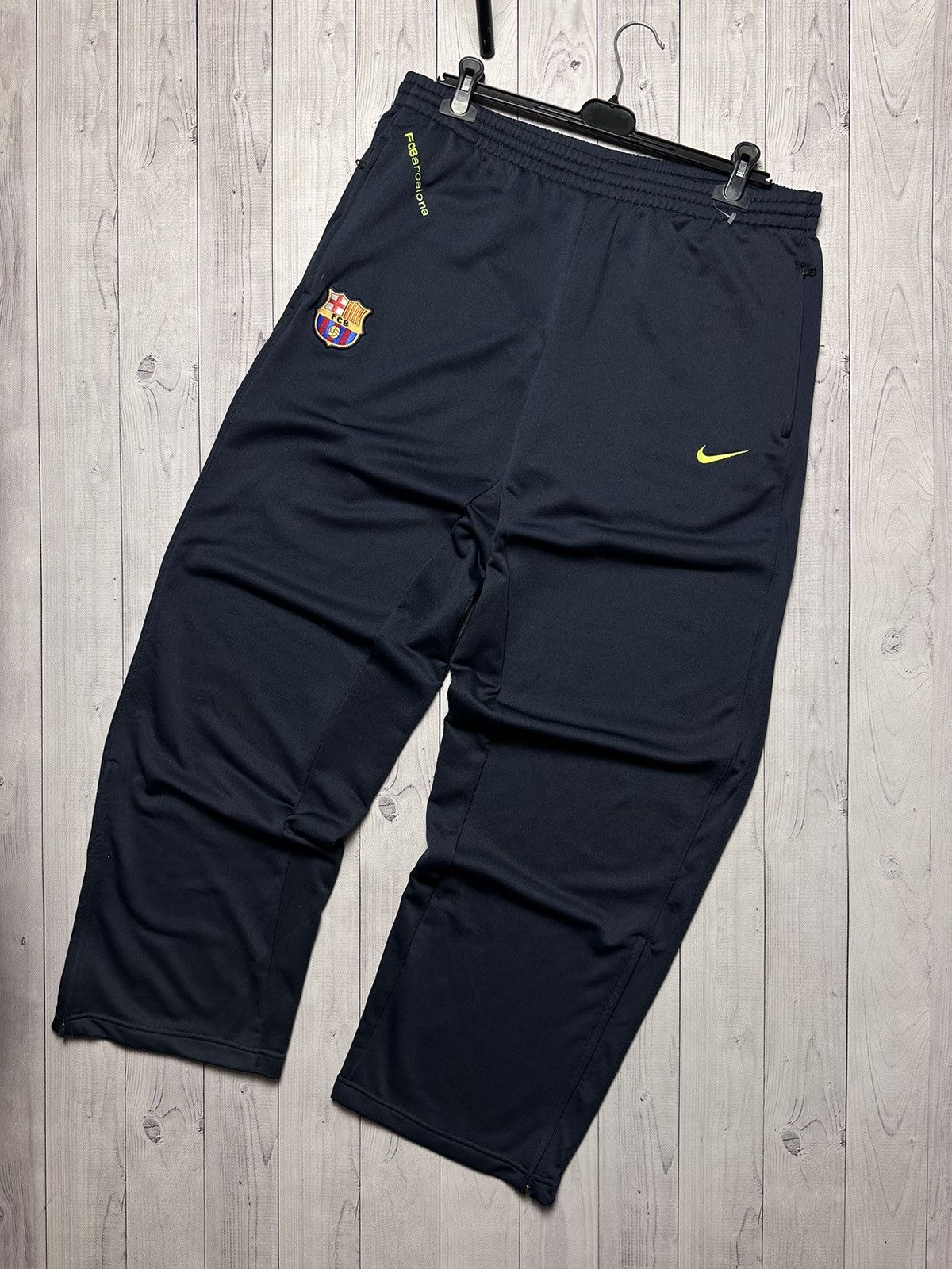 Nike × Vintage Vintage Nike Barcelona soccer joggers pants size XL logo Size US 36 / EU 52 - 1 Thumbnail
