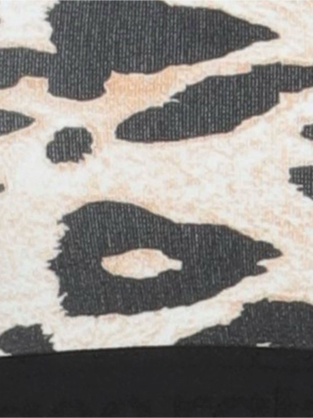 Paco Rabanne Leopard-Print Racerback Sports Bra in Beige and Black Size XL / US 12-14 / IT 48-50 - 4 Thumbnail