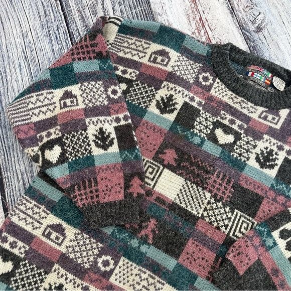 Vintage Vintage Paris Sport Club “Hearts and Home” Patchwork Style K Size M / US 6-8 / IT 42-44 - 3 Thumbnail