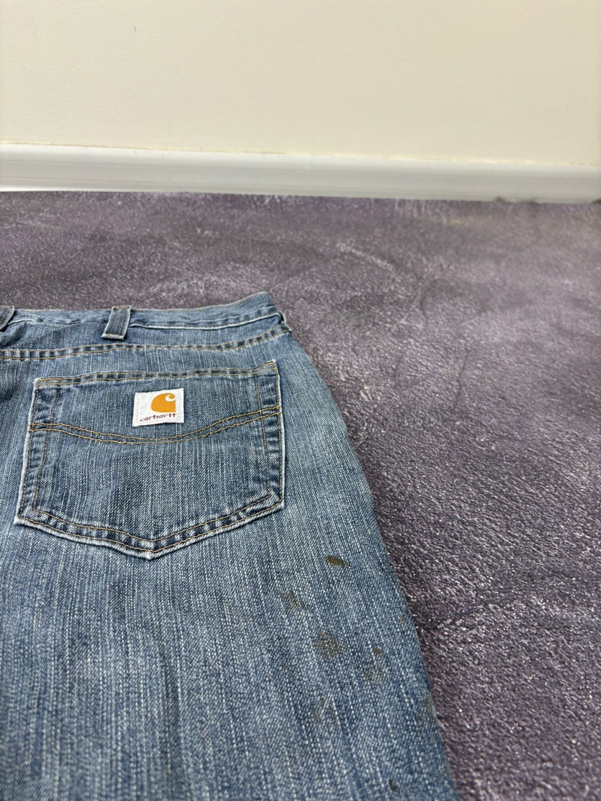 Carhartt Vintage 90s Carhartt USA Distressed Work Hype Baggy Jeans Size US 36 / EU 52 - 7 Thumbnail
