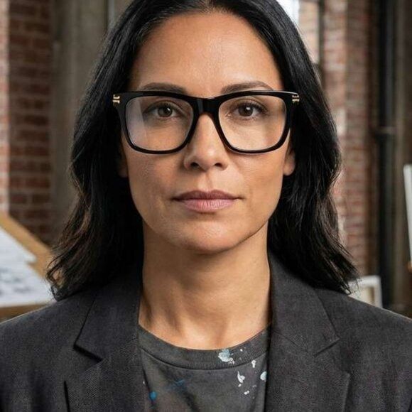 Marc Jacobs Marc Jacobs MJ 1084 0807 00 Eyeglasses Black 52mm Square Size ONE SIZE - 1 Thumbnail
