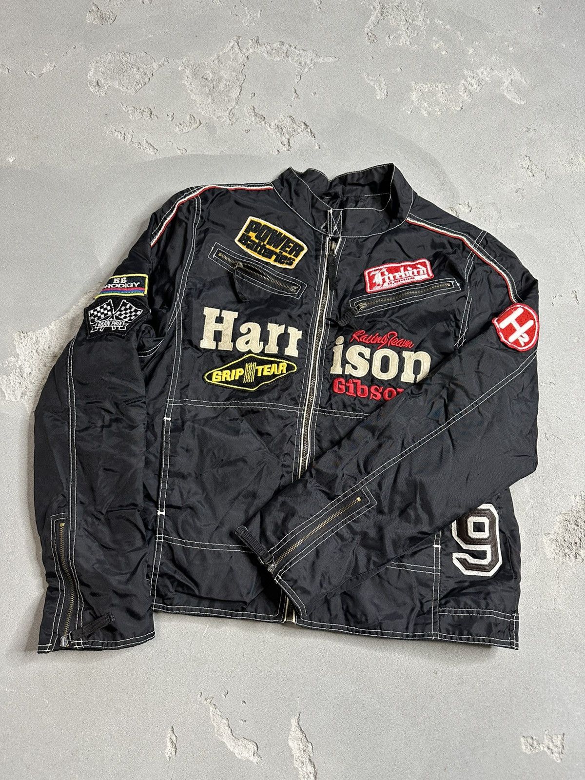 Vintage Harrison Gibson Vintage Y2K Racing Jacket Nascar Moto F1 Size US L / EU 52-54 / 3 - 1 Thumbnail