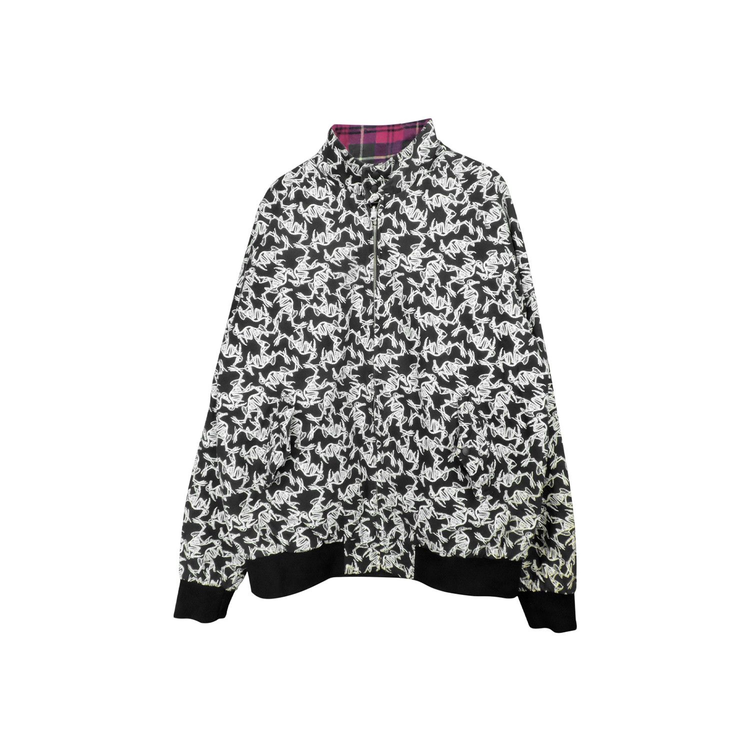 Swagger 00'S SWAGGER REVERSIBLE SKELETON BIRD PATTERN PLAID JACKET Size US S / EU 44-46 / 1 - 1 Thumbnail