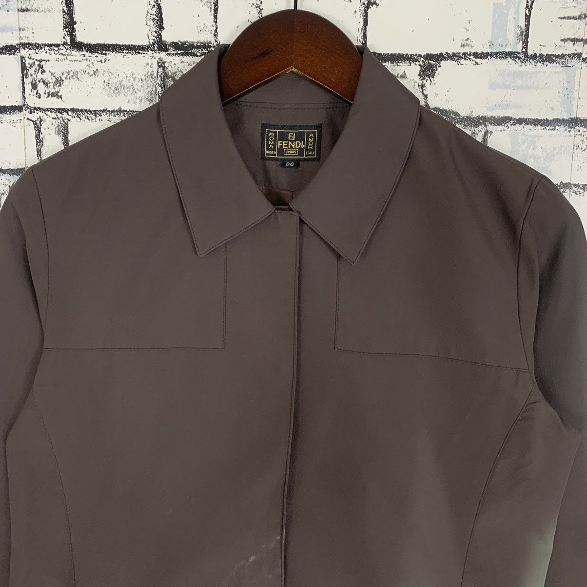 Fendi × Vintage Fendi Italian Luxury Brand Fendi Jeans Light Jacket Size S / US 4 / IT 40 - 4 Thumbnail