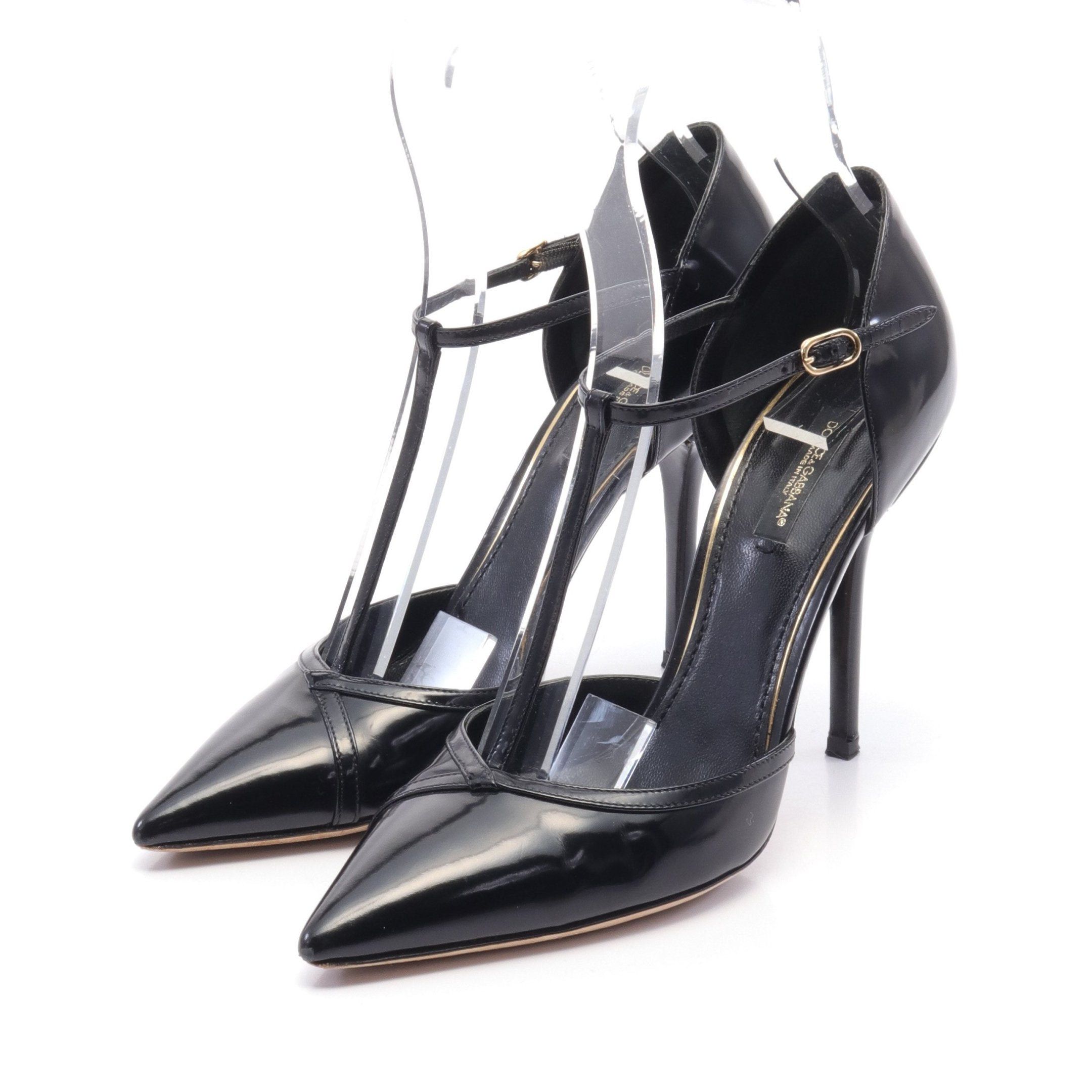 Dolce & Gabbana Dolce Gabbana Pumps Patent Leather Black Size ONE SIZE - 1 Thumbnail