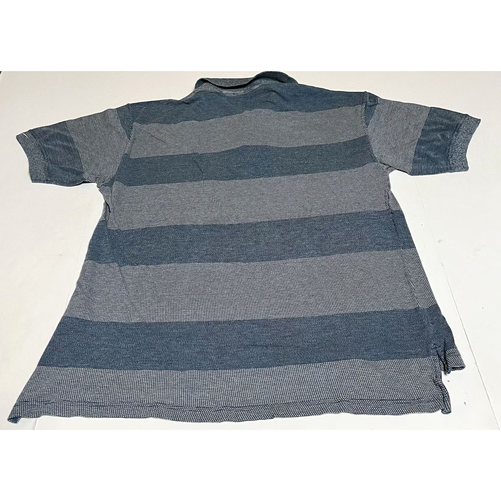Reebok VINTAGE Reebok Golf Polo Shirt Blue 100% Cotton Striped L Men’s Large Polo Shirt Mens Golf 90s Classic Size US L / EU 52-54 / 3 - 3 Thumbnail
