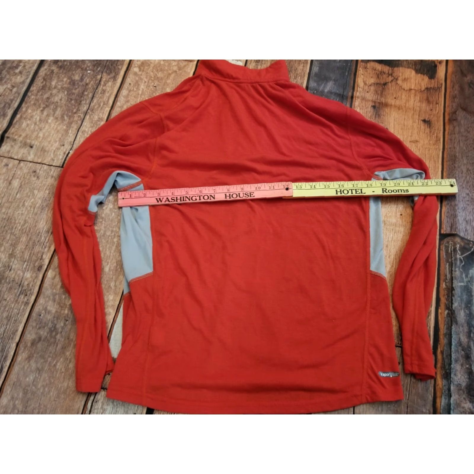 The North Face The North Face Vapor Wick 1/4 Zip Red and Gray Pullover Shirt Mens M Size US M / EU 48-50 / 2 - 5 Thumbnail
