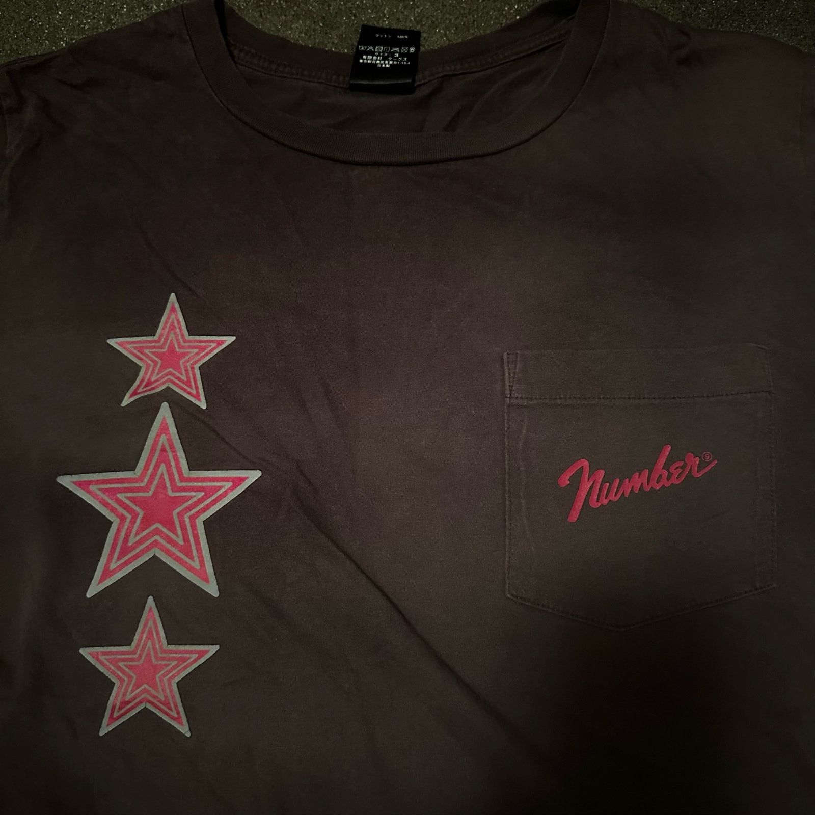 Number (N)ine Number (n)ine fender logo pocket tee shirt star design Size US L / EU 52-54 / 3 - 4 Thumbnail