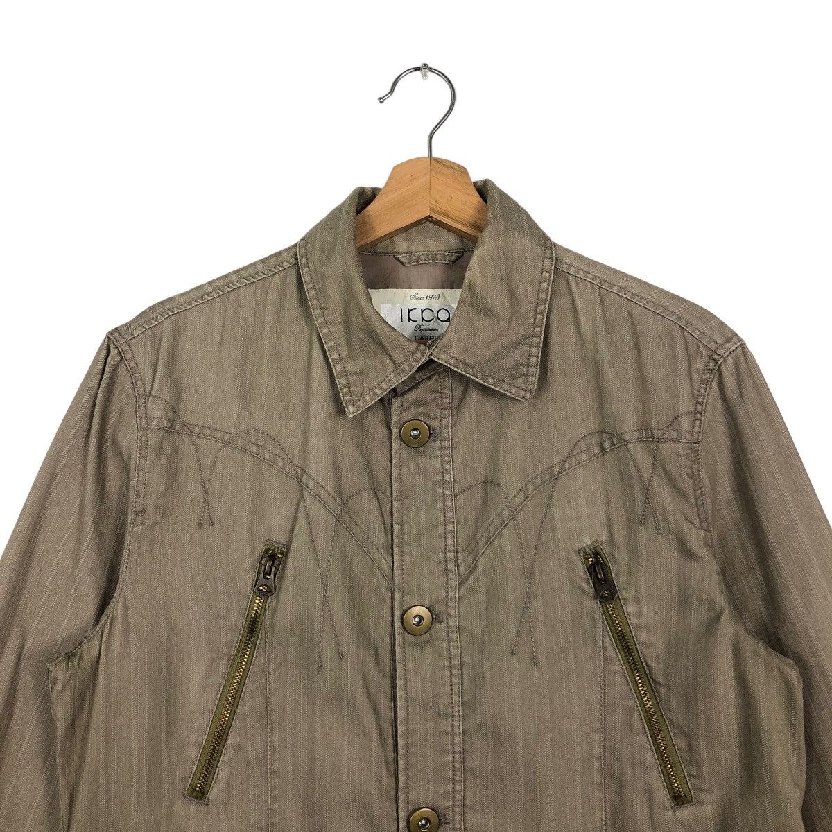 General Research 🔥90’s Biker Jacket Rare Zipper Icca Japan Size US L / EU 52-54 / 3 - 3 Thumbnail