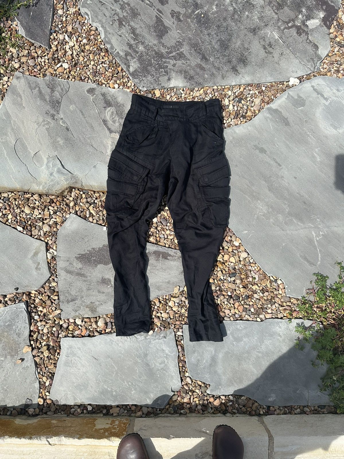 image of Julius Gas Mask Cargos in Black, Men's (Size 30)