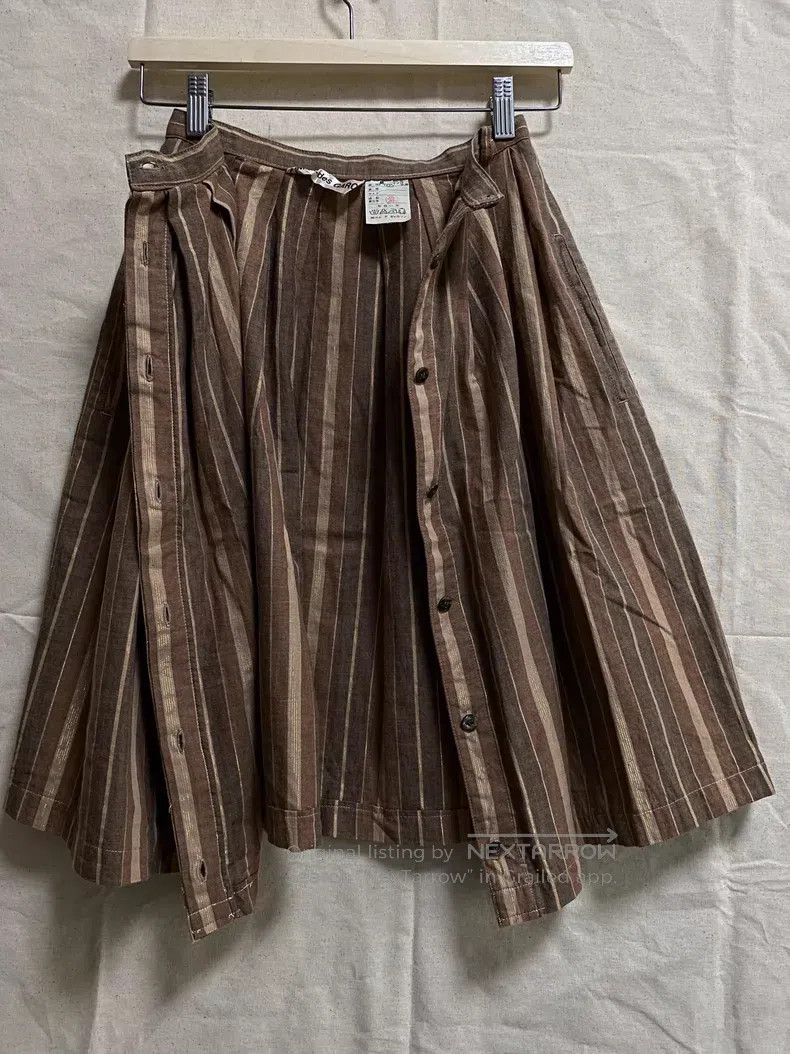 Comme des Garcons Comme des Garcons size F Early Gold Stripe Button Front Sk Size 22" - 1 Thumbnail