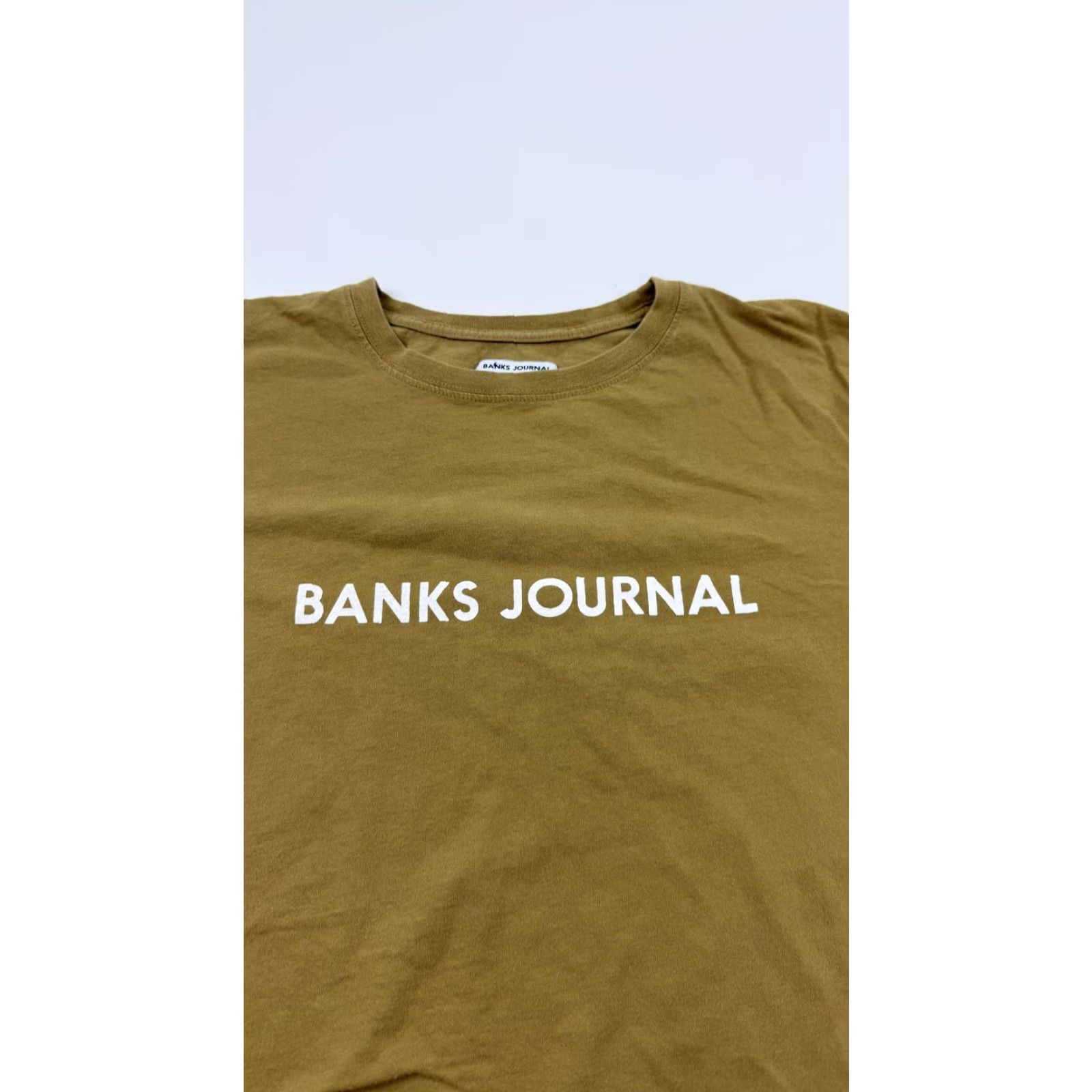 Banks Journal Banks Journal Shirt Mens XS Brown Long Sleeve Crew Neck Organic Cotton Size US XS / EU 42 / 0 - 3 Thumbnail