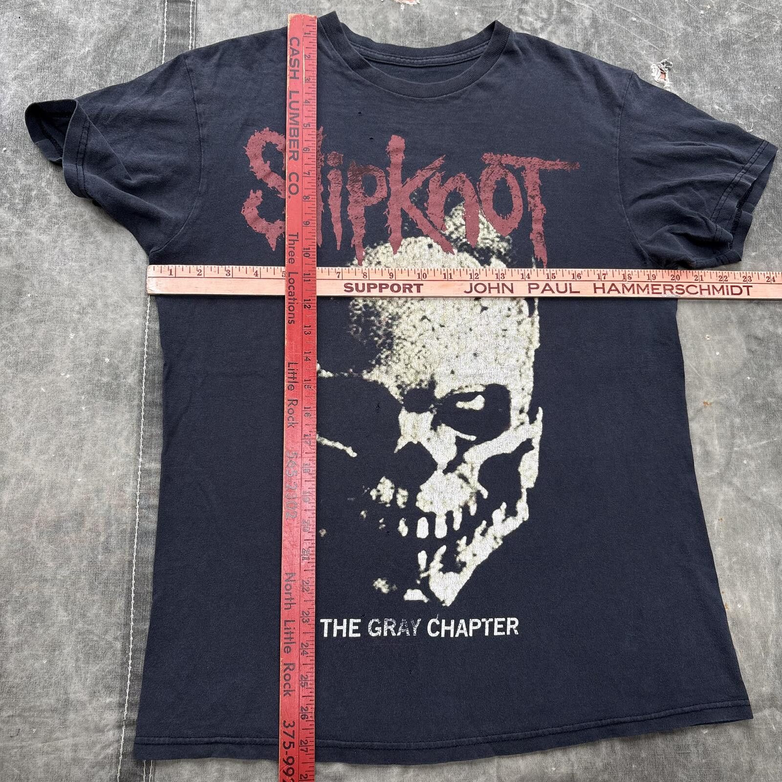 Band Tees Vintage Y2K Slipknot .5: The Gray Chapter Heavy Metal Shirt Size US M / EU 48-50 / 2 - 3 Thumbnail
