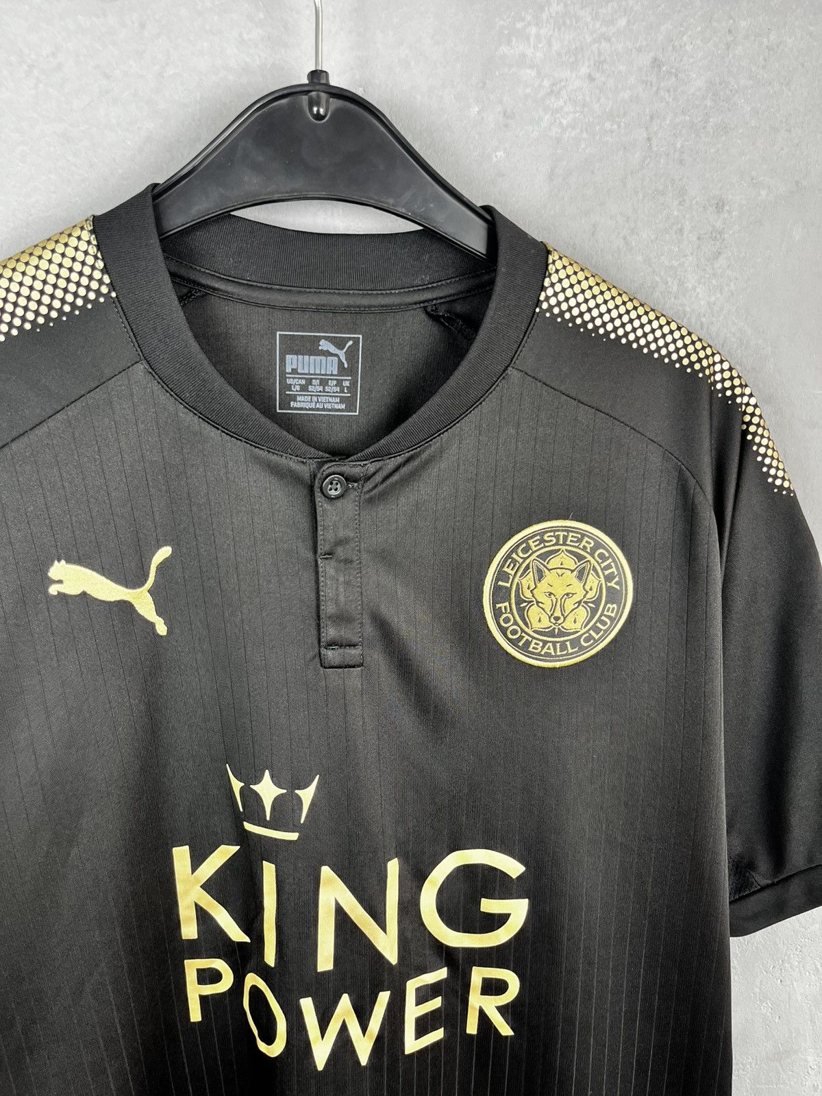 Other Puma EPL UCL 2017/2018 Leicester City Football Jersey Black Size US L / EU 52-54 / 3 - 3 Thumbnail